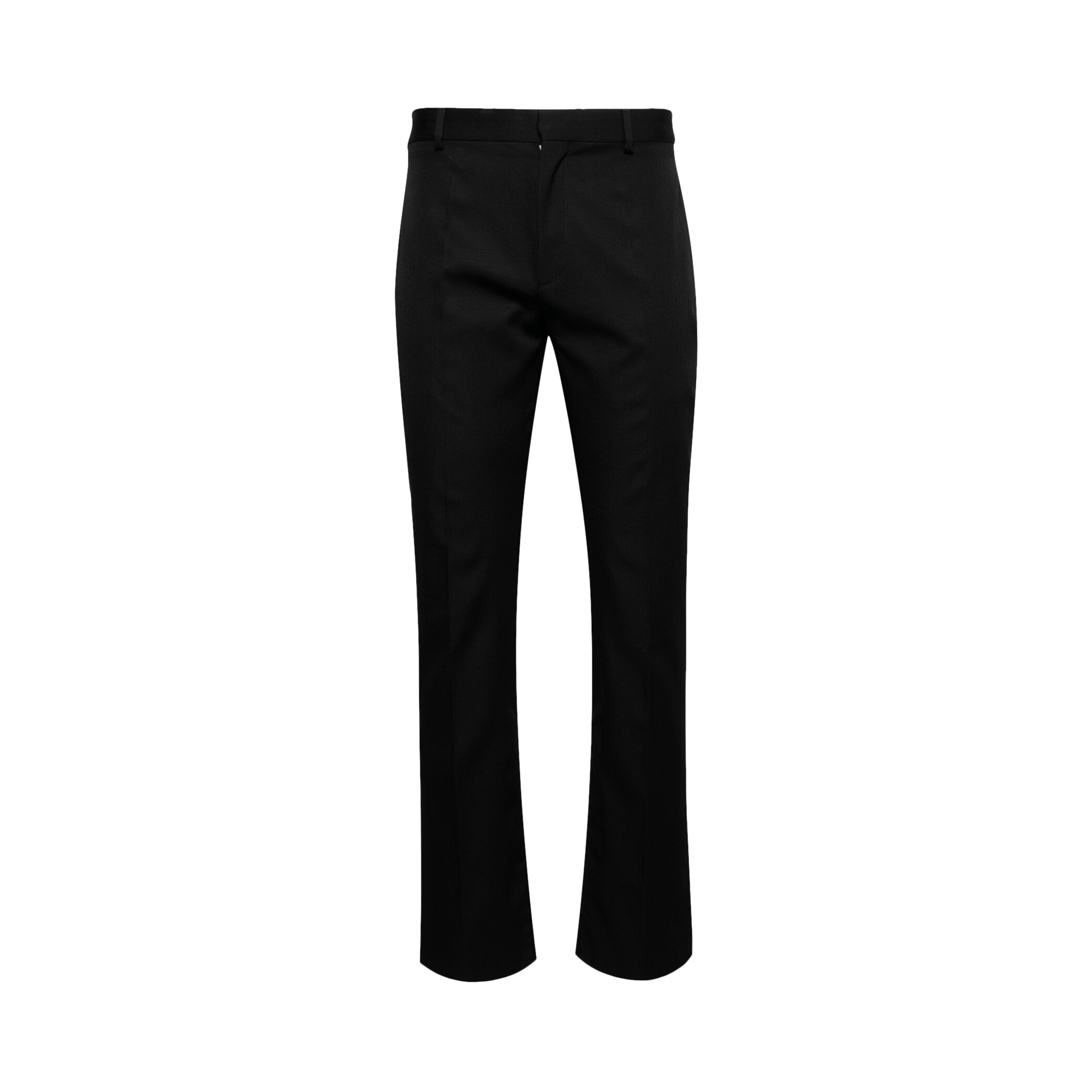 Off-White Emblem Wool Slim Zip Detail Pant 'Black/Black'