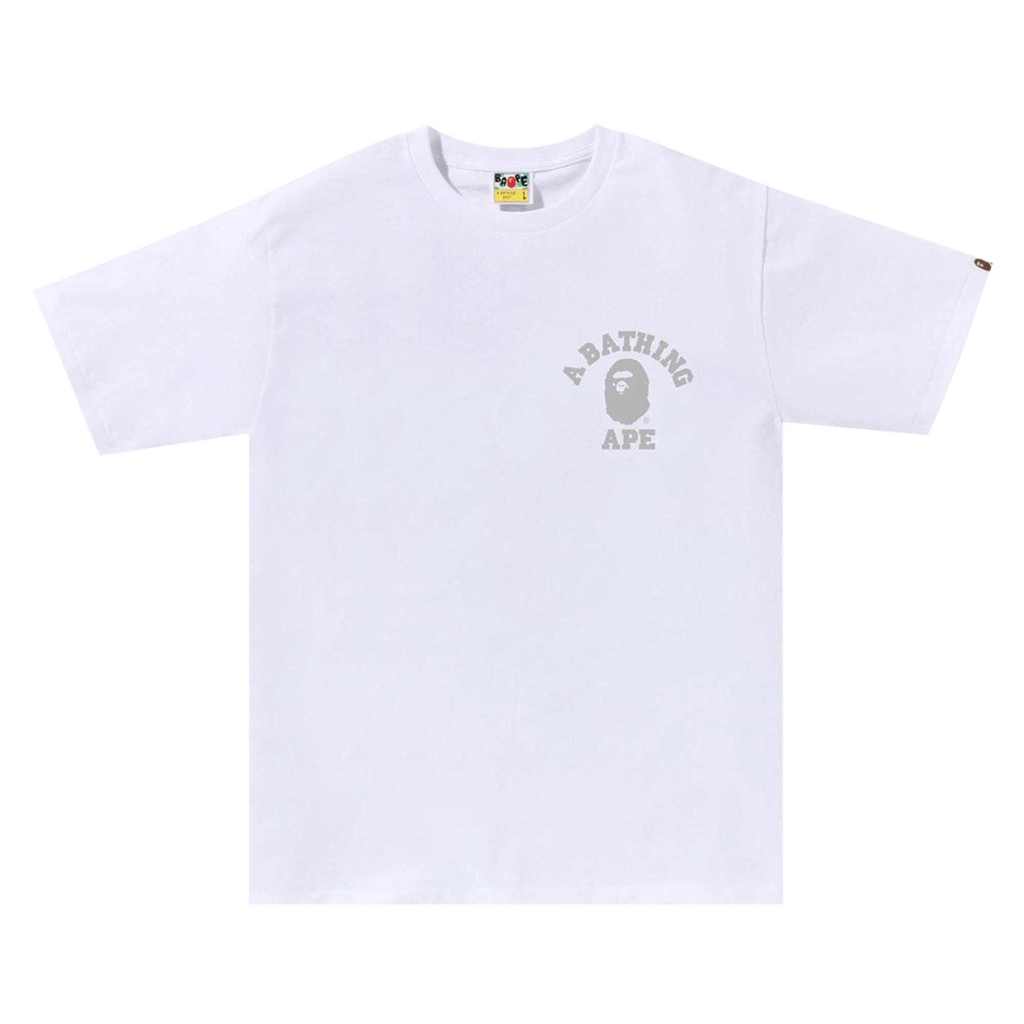 BAPE Honeycomb Camo College ATS Tee 'White/Grey'