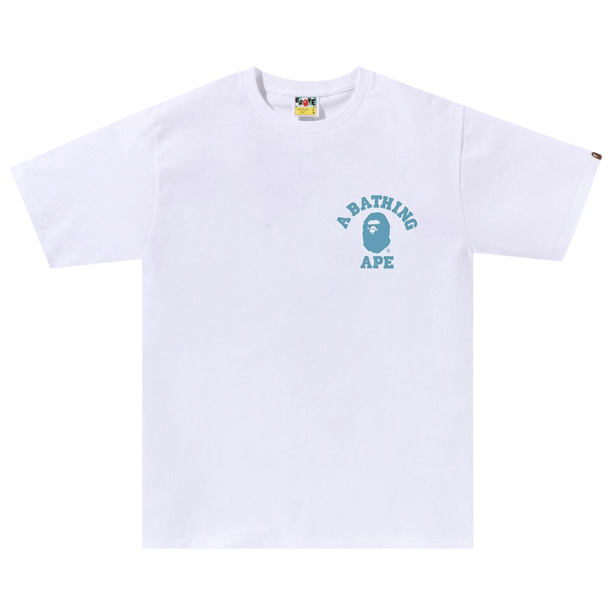 BAPE Honeycomb Camo College ATS Tee 'White/Blue'