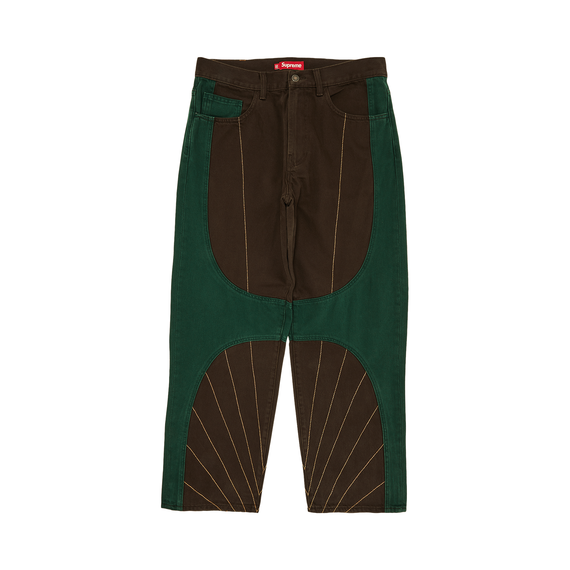 Supreme Radial Embroidered Loose Fit Jean 'Brown'