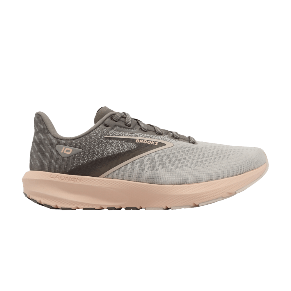 Brooks Wmns Launch 10 'Grey Pale Peach'