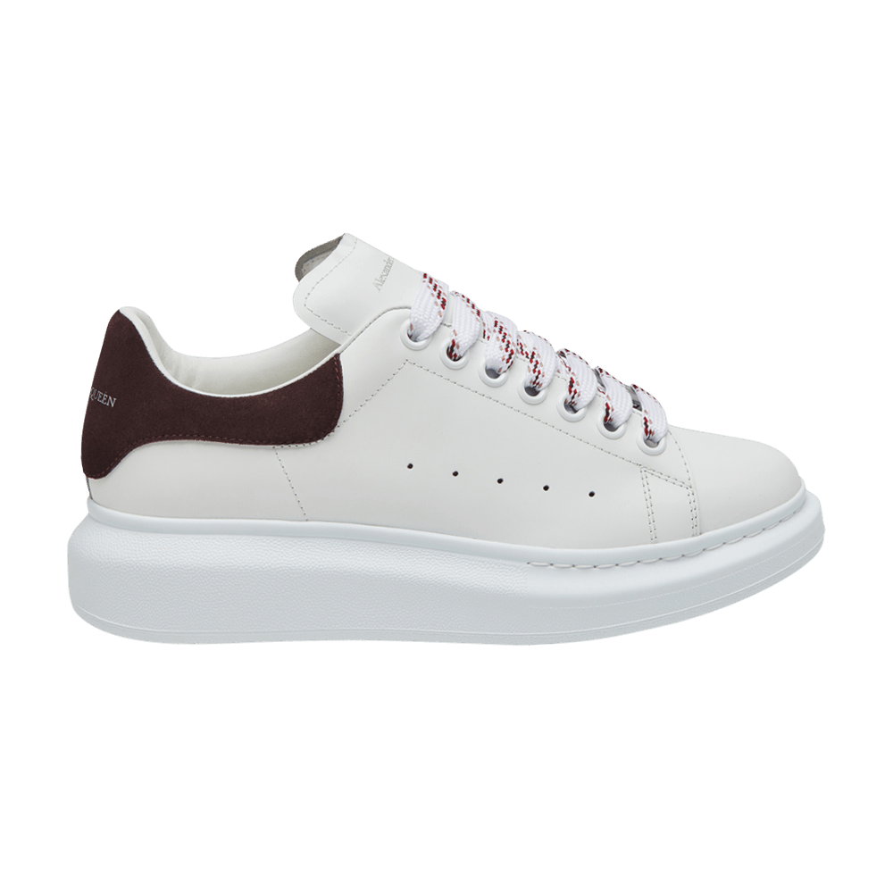 Alexander McQueen Wmns Oversized Sneaker 'White Dark Burgundy'