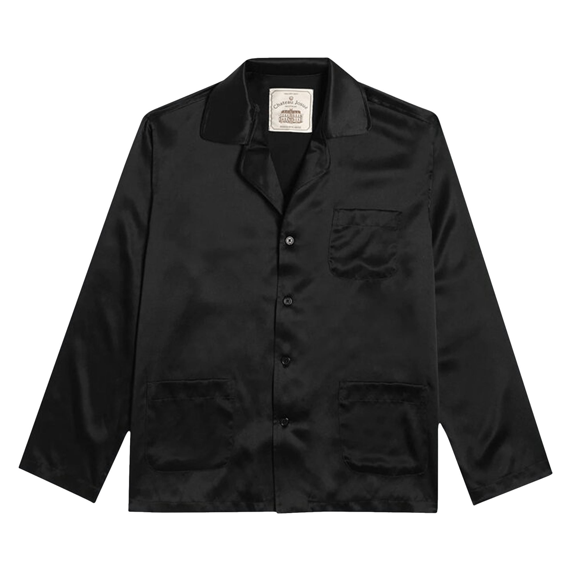 Gallery Dept. Silk Pajama Shirt 'Black'