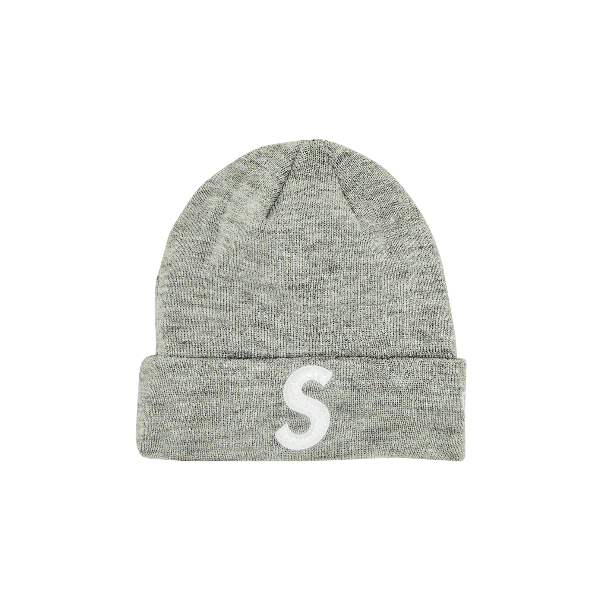 Supreme x New Era S Logo Beanie 'Heather Grey'