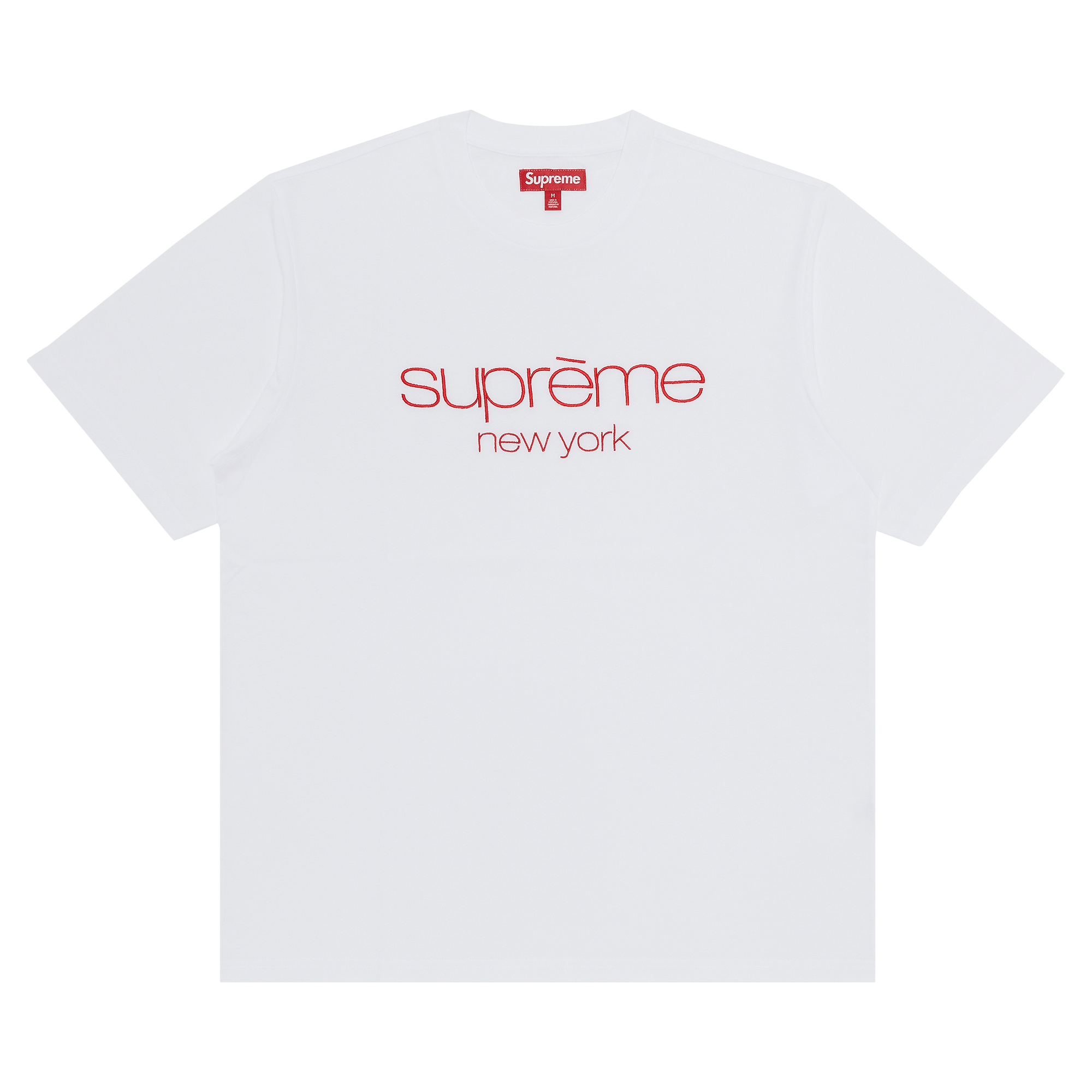 Supreme Classic Logo Short-Sleeve Top 'White'