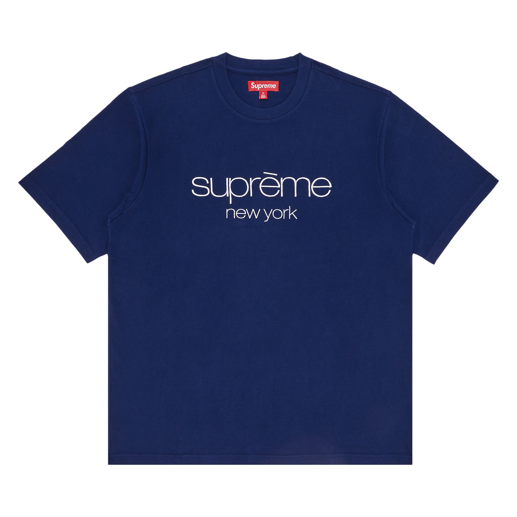 Supreme Classic Logo Short-Sleeve Top 'Navy'