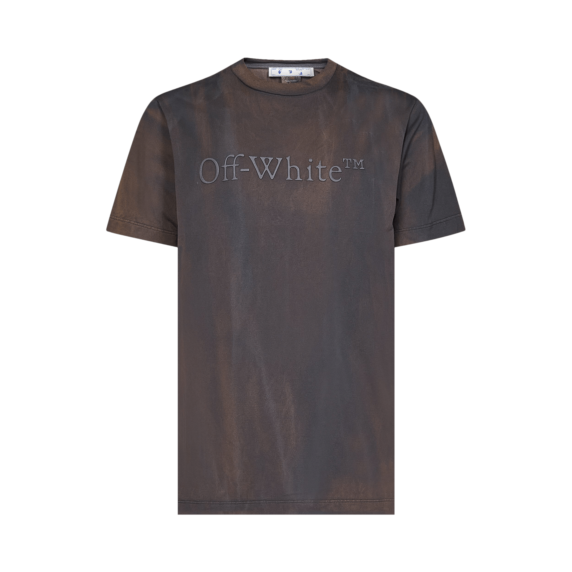 Off-White Bookish Land Slim Short-Sleeve Tee 'Petrol'