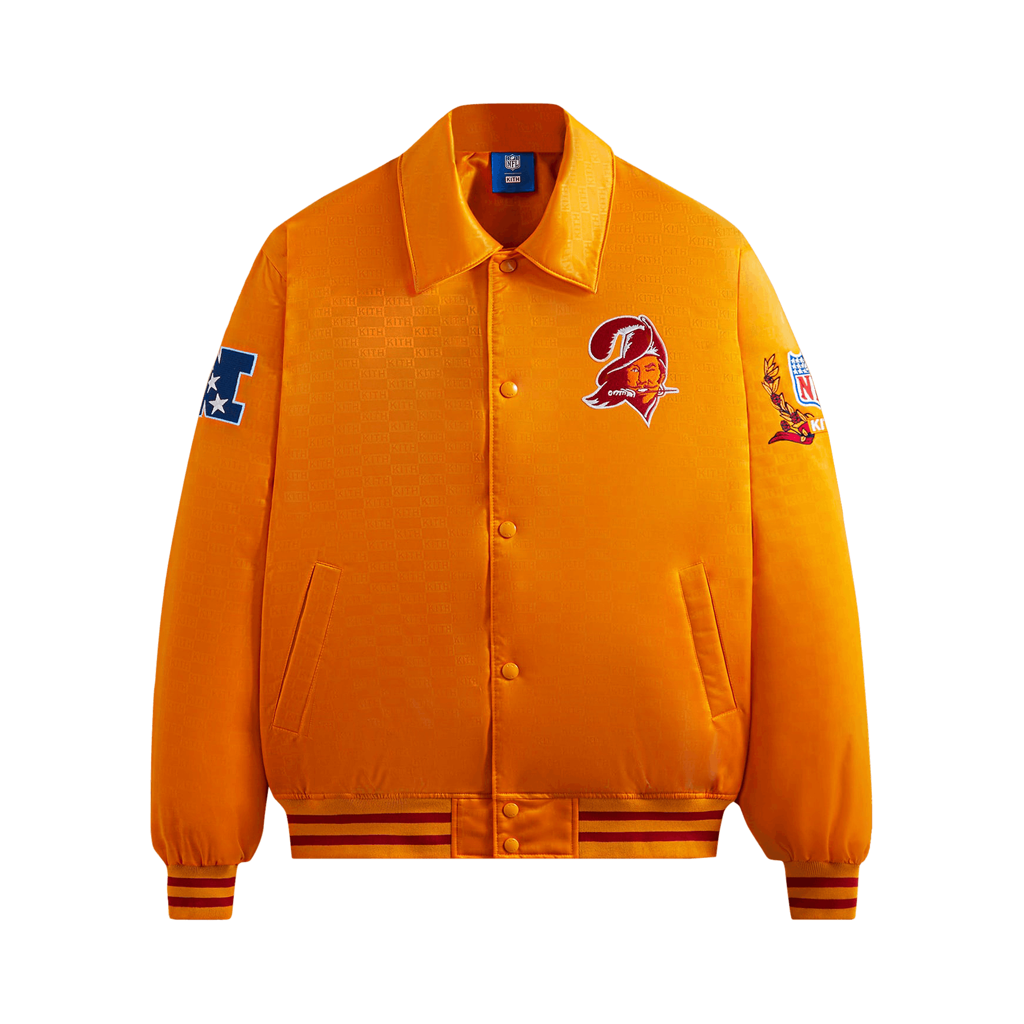 Kith For The NFL: Buccaneers Satin Bomber Jacket 'Cone'