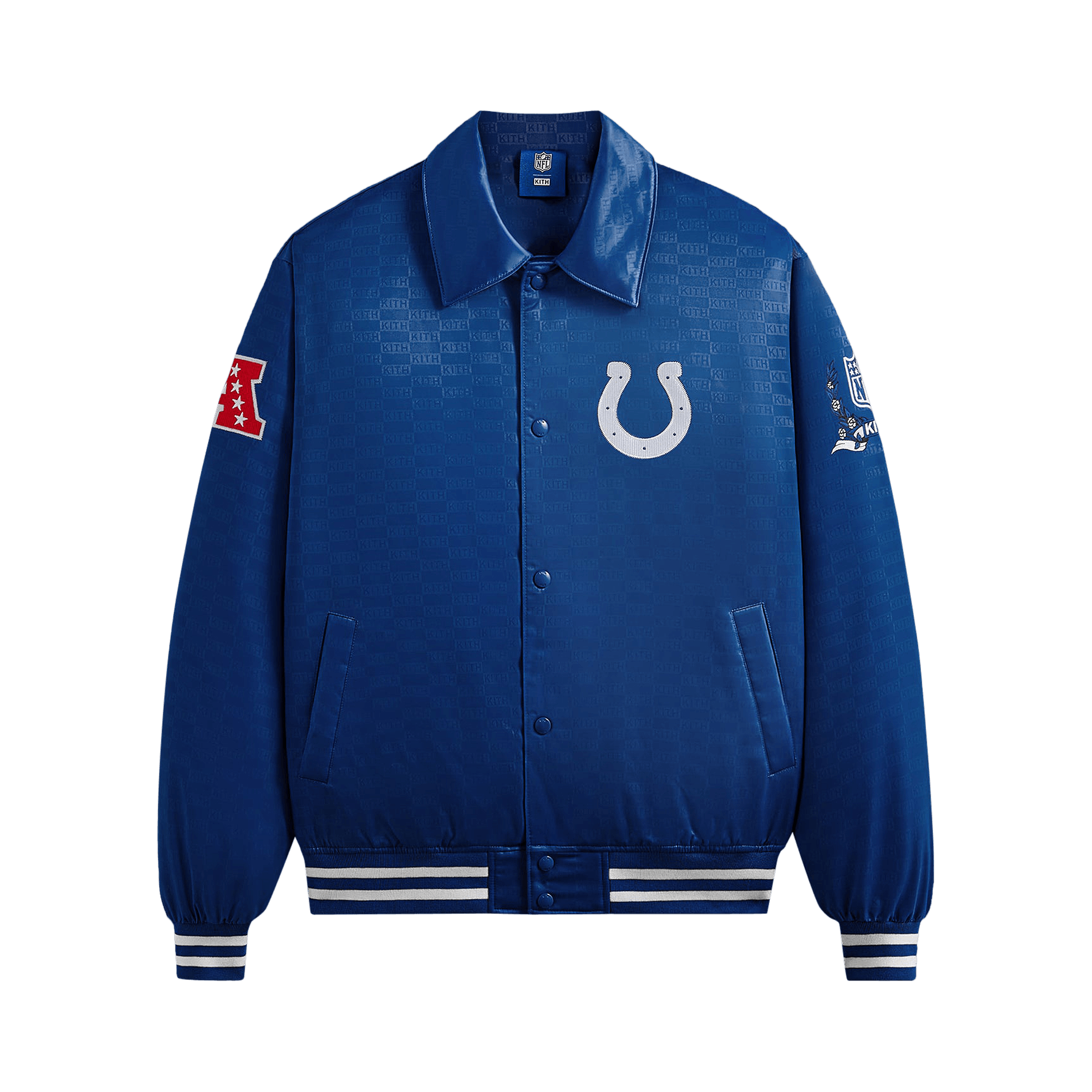 Kith For The NFL: Colts Satin Bomber Jacket 'Entice'
