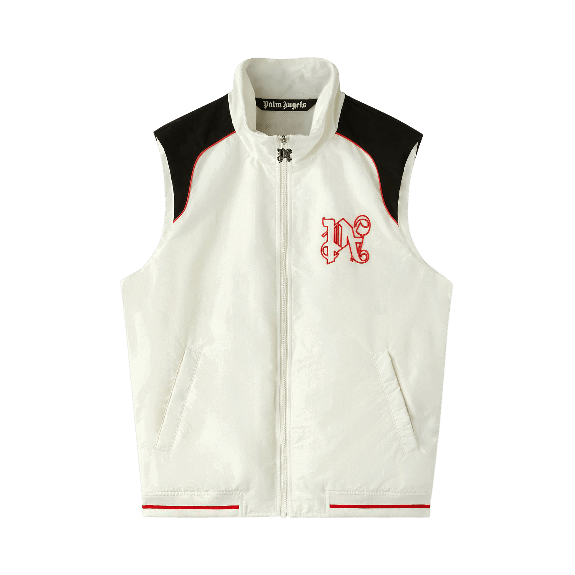 Palm Angels x Haas MoneyGram Racing Paddock Vest 'White/Red/Black'