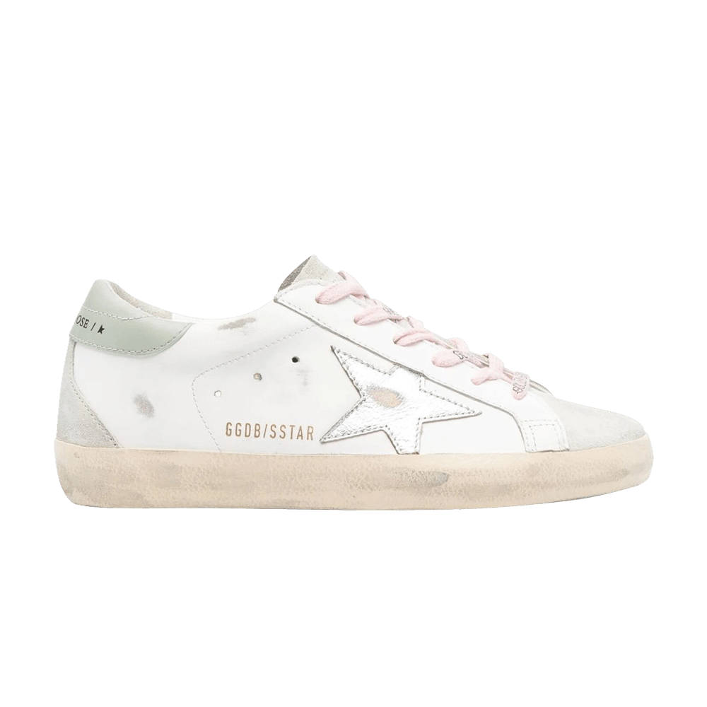 Golden Goose Wmns Superstar 'White Ice Silver Aquamarine'