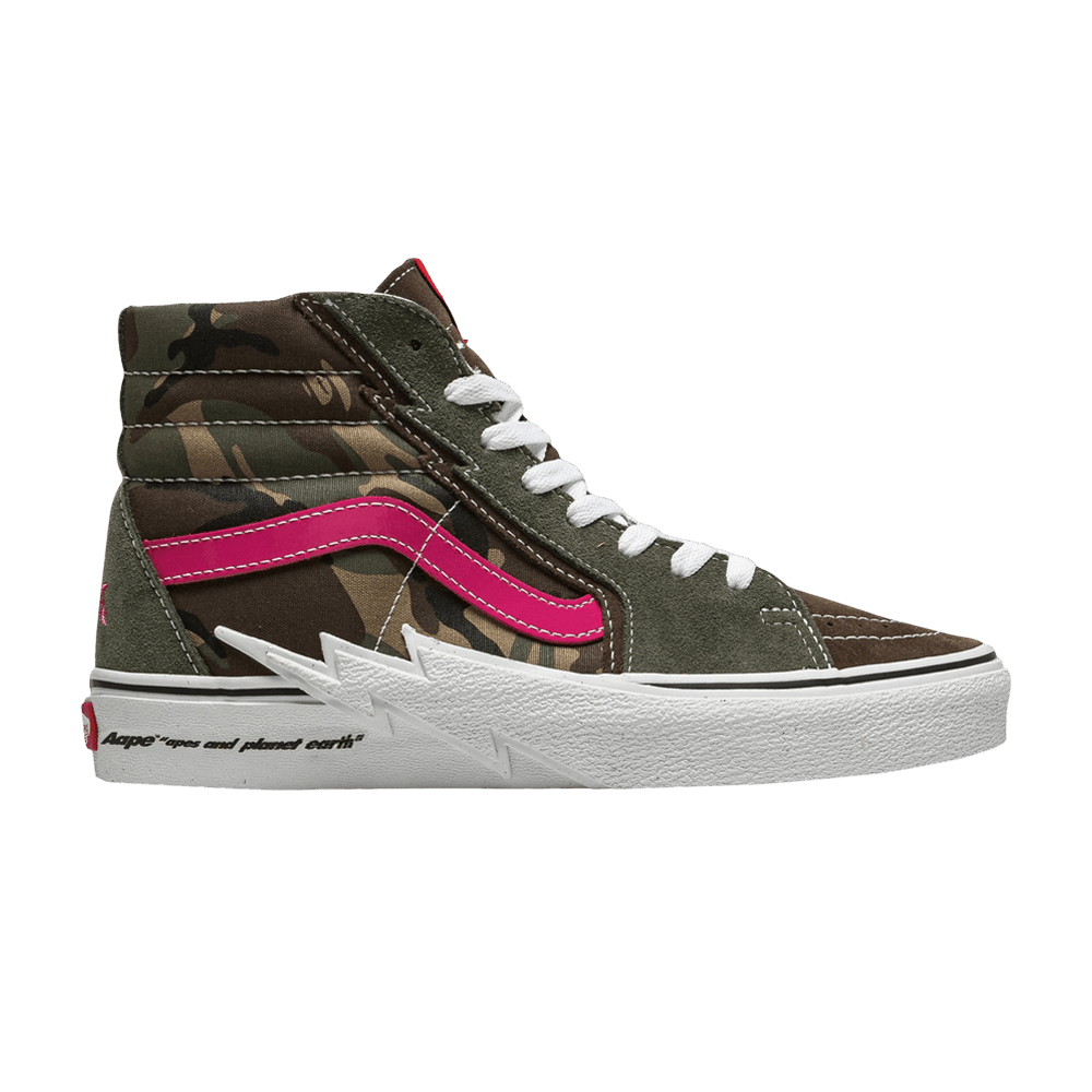 AAPE x Vans Sk8-Hi 'Bolt - Green Camo'