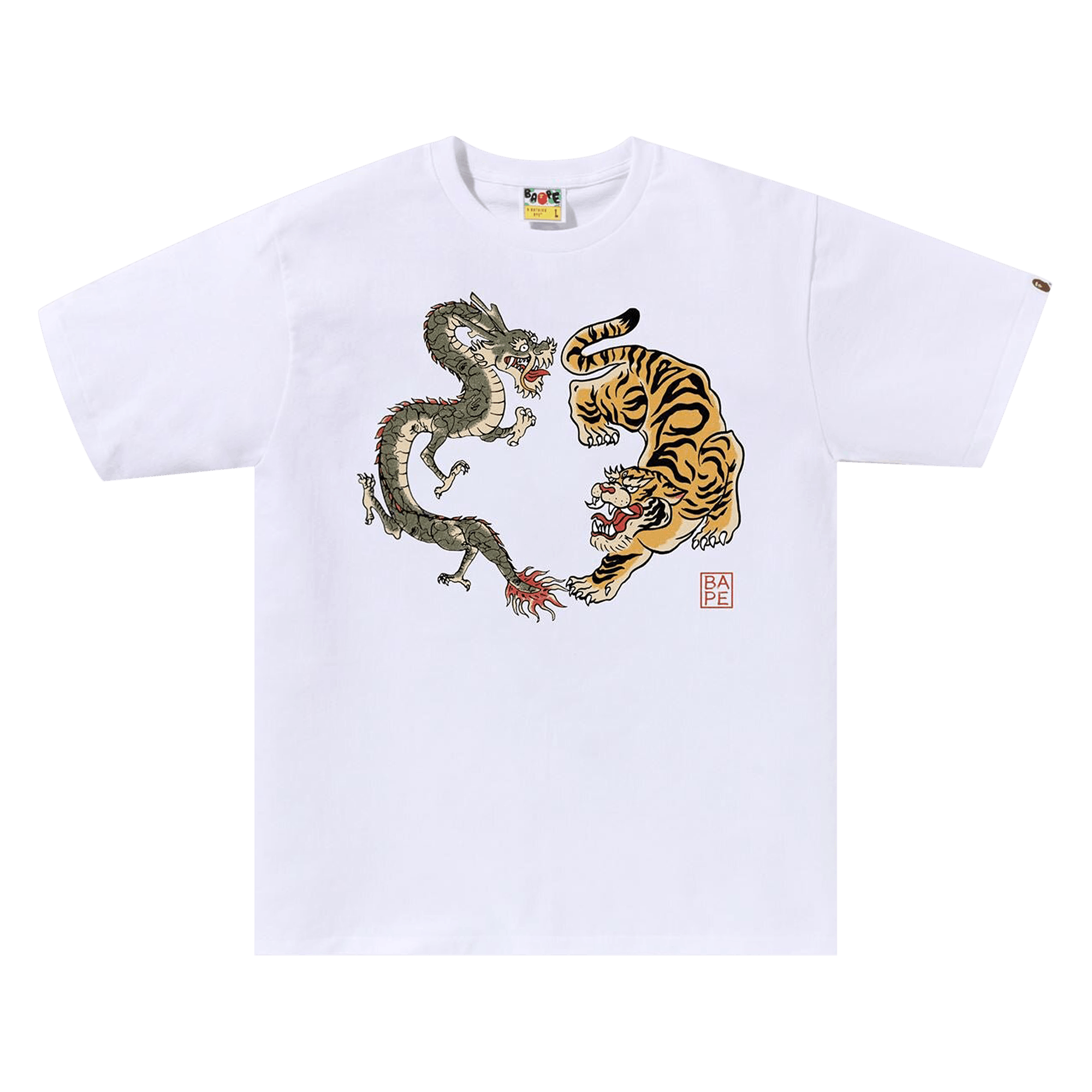 BAPE Japan Culture Tiger and Dragon Tee 'White'