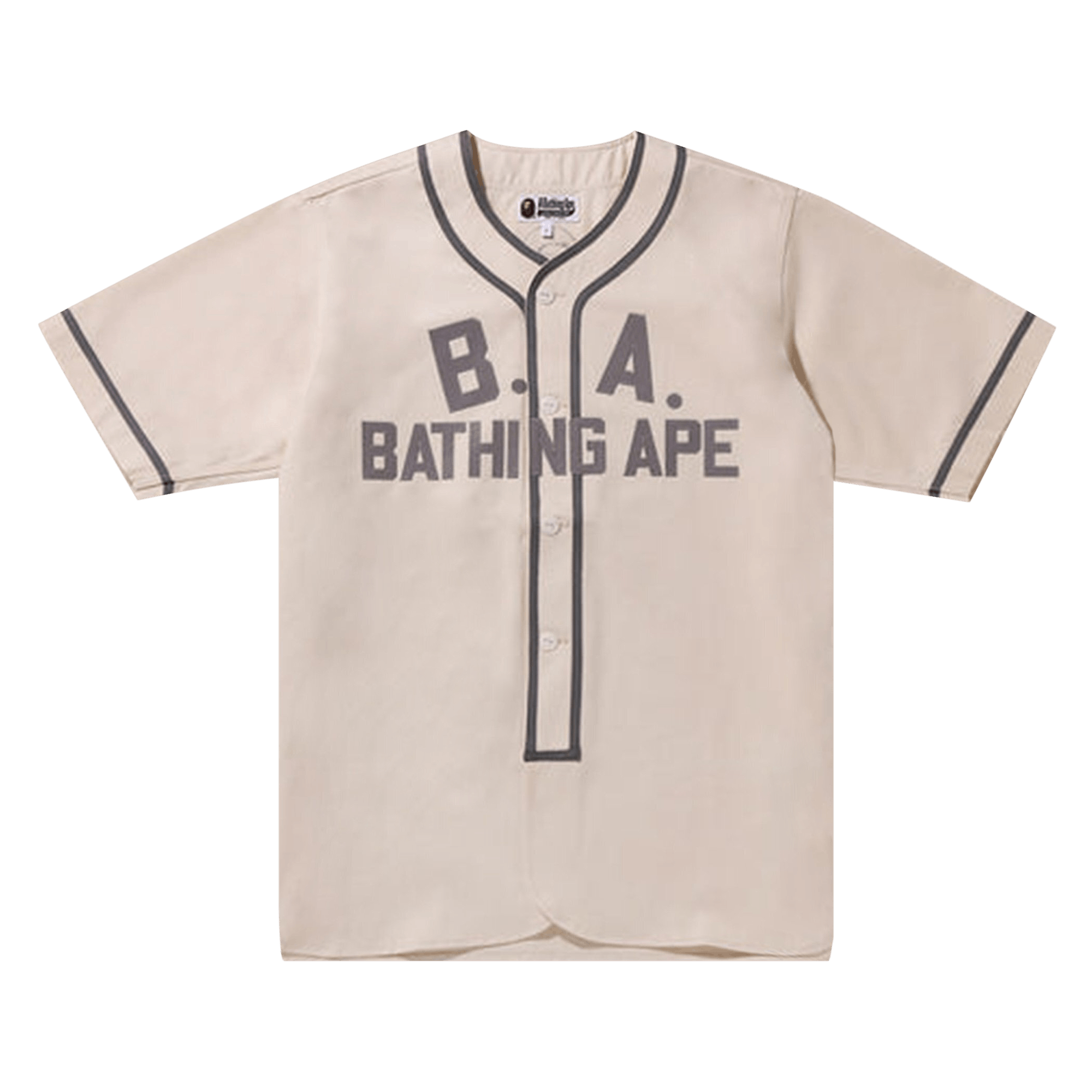 BAPE Baseball Shirt 'White/Ivory'