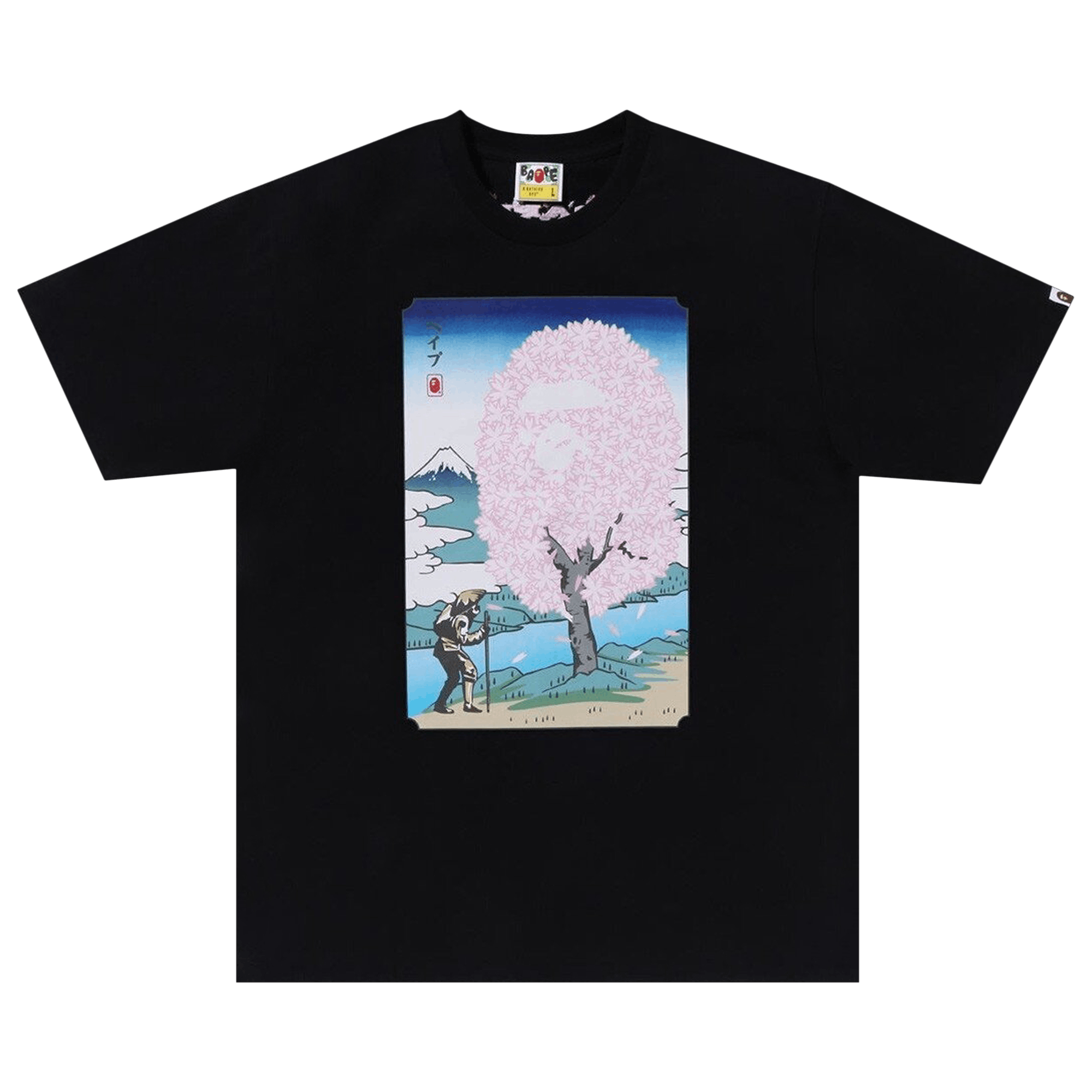 BAPE Sakura Tee 'Black'