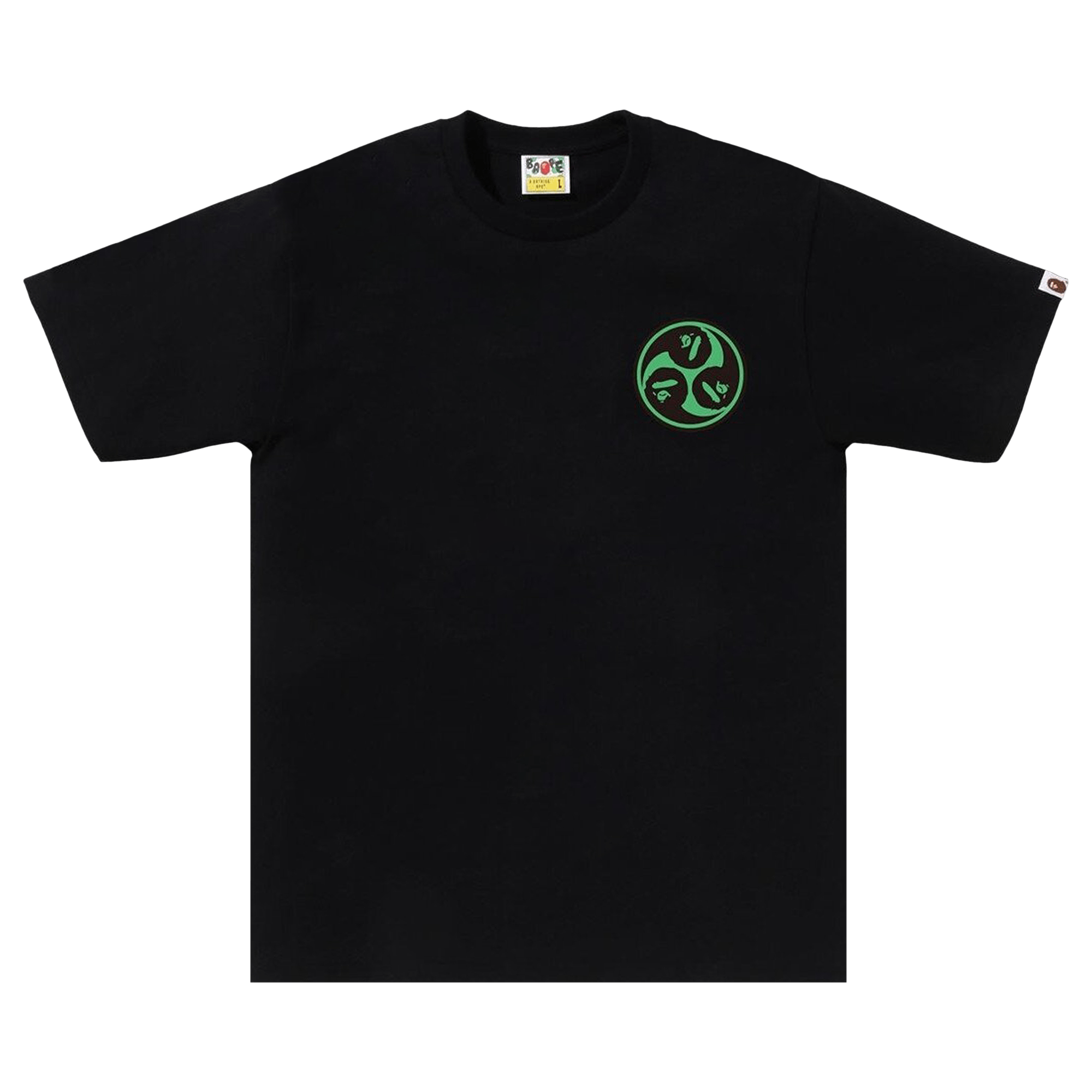 BAPE Japan Culture Mitsudomoe Tee 'Black'