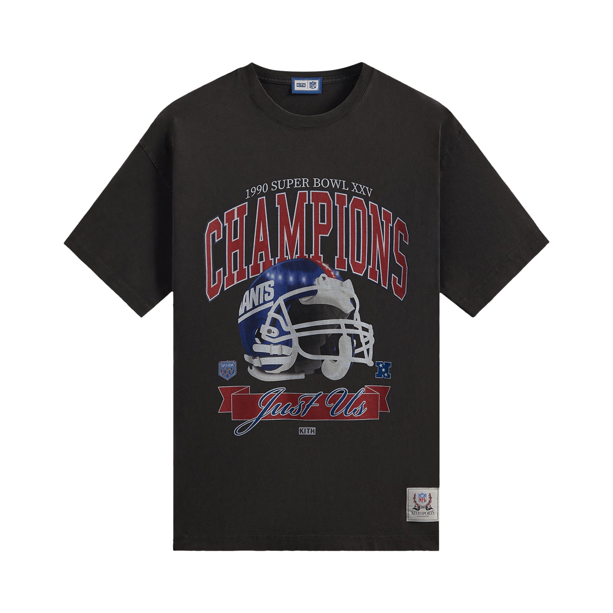 Kith For The NFL: Giants Superbowl Vintage Tee 'Black'
