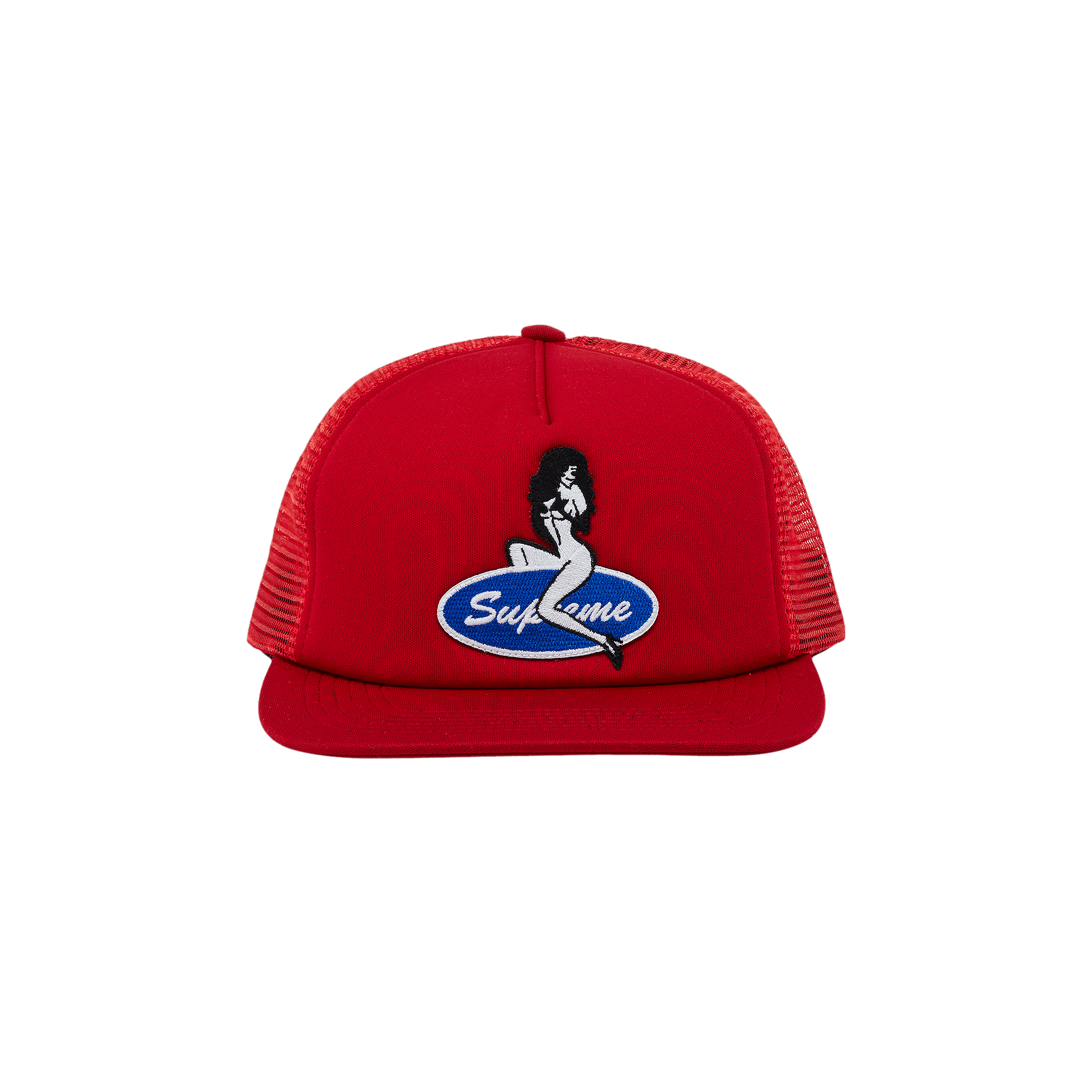 Supreme Pin Up Mesh Back 5-Panel 'Red'
