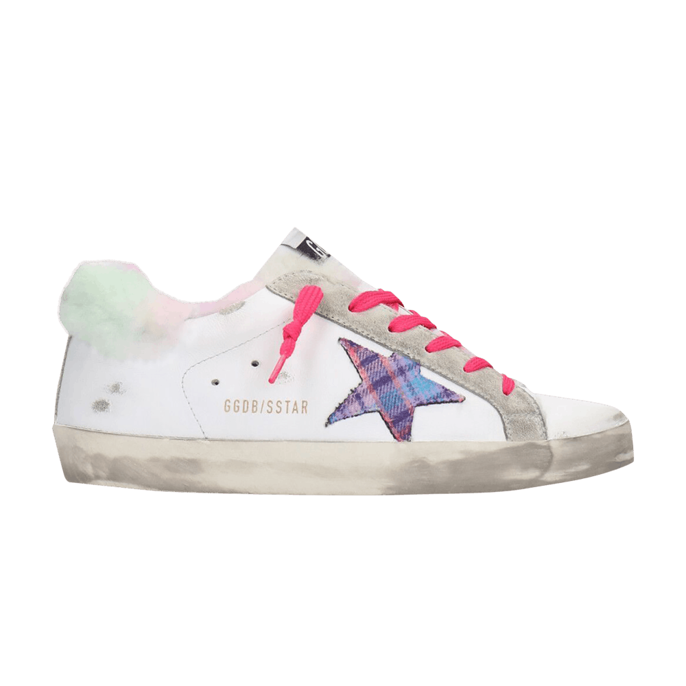 Golden Goose Wmns Superstar 'White Purple Tartan'