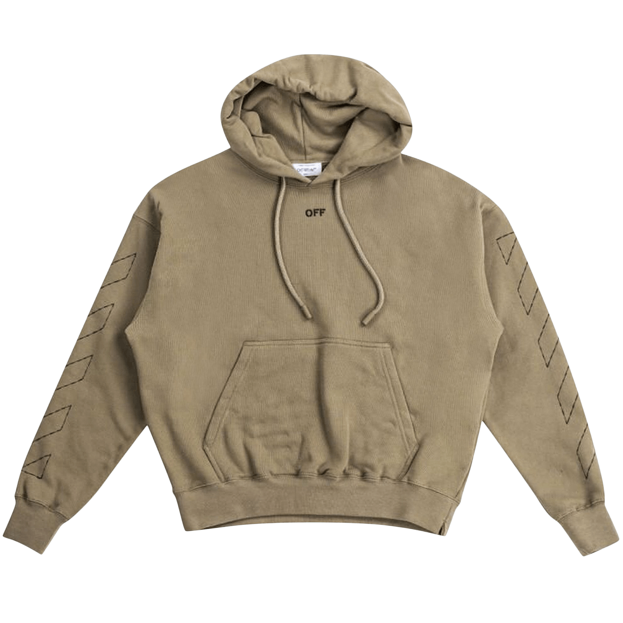 Off-White Off Stitch Skate Hoodie 'Beige/Black'