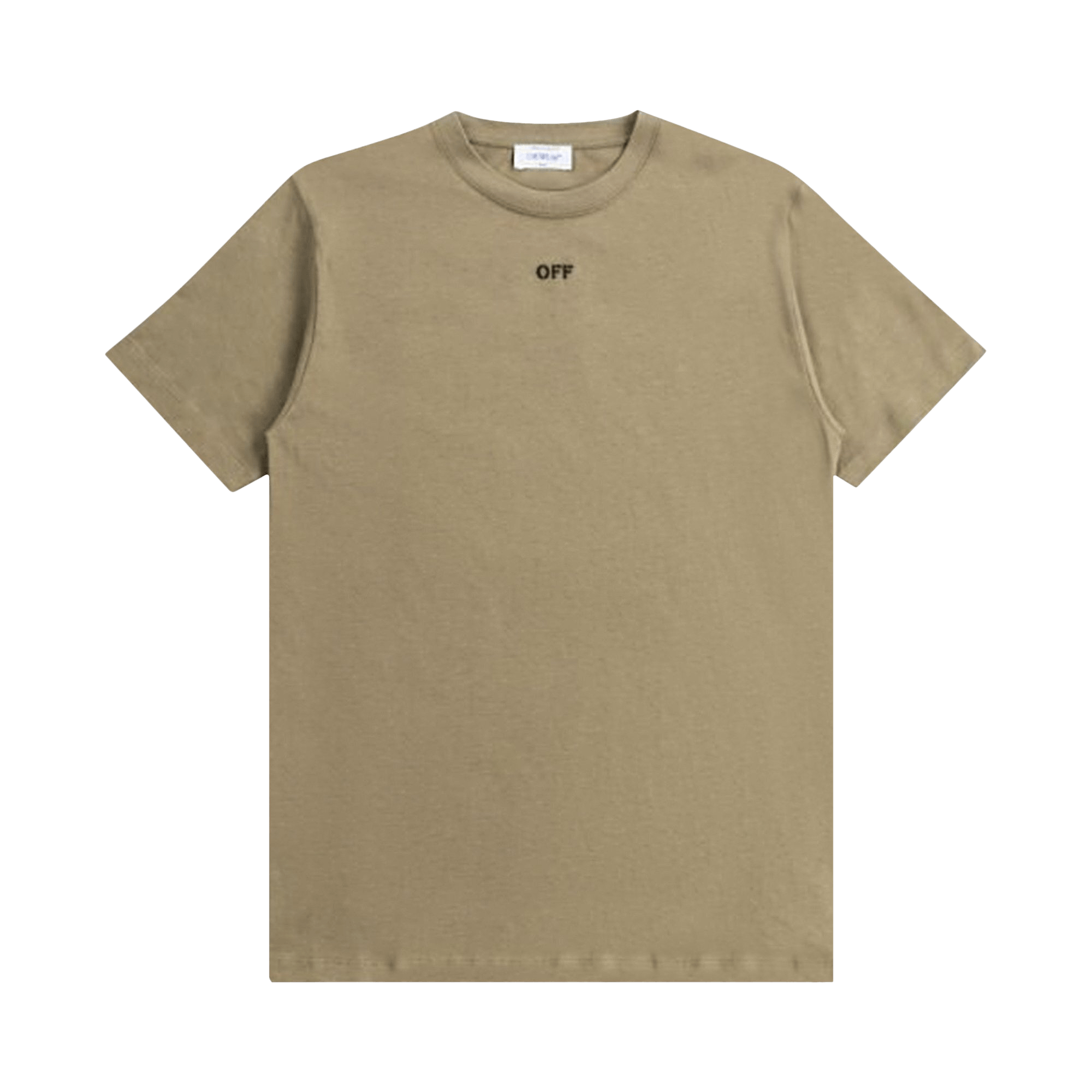 Off-White Off Stitch Slim Short-Sleeve Tee 'Beige/Black'
