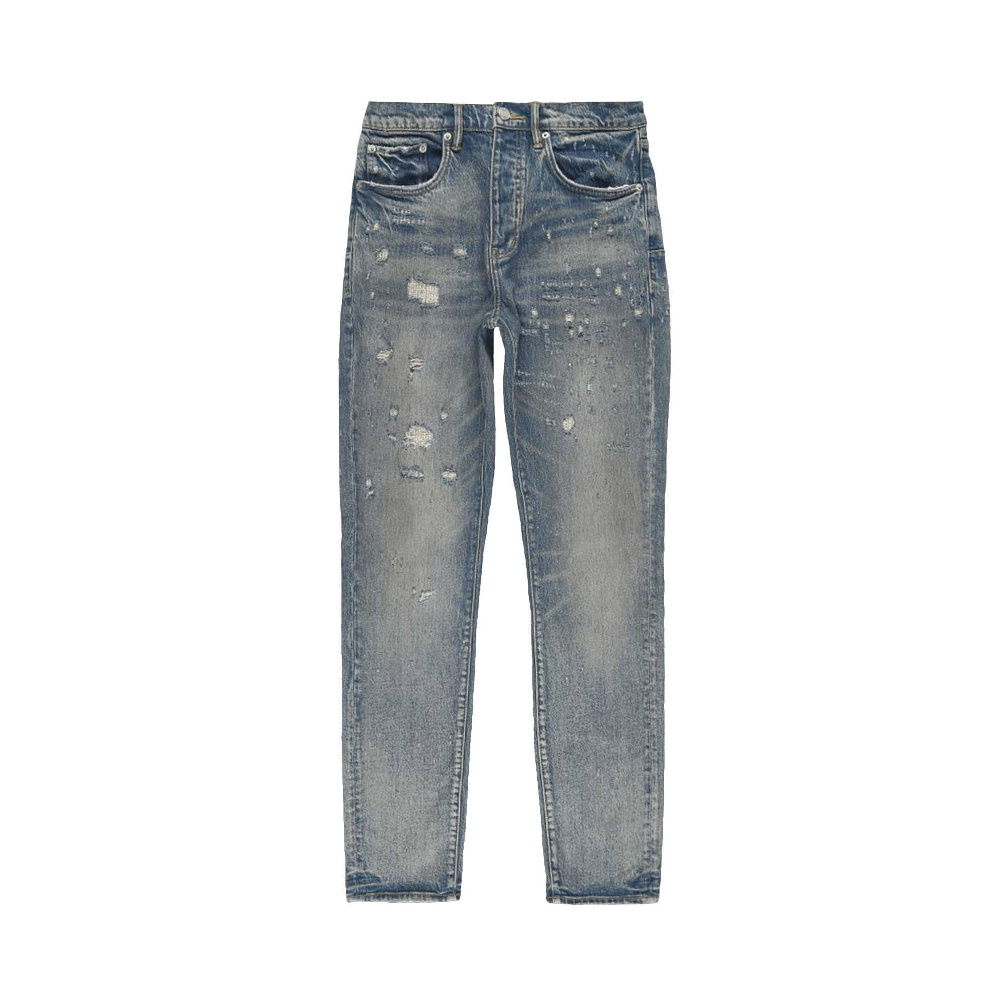 PURPLE BRAND P005 Straight 'Mid Indigo Vintage Laser'