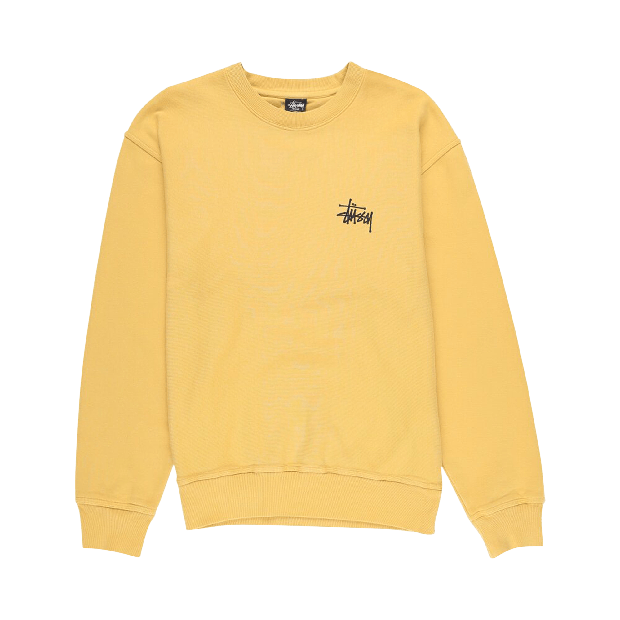 Stussy Basic Pigment Dyed Crewneck T-Shirt 'Honey'