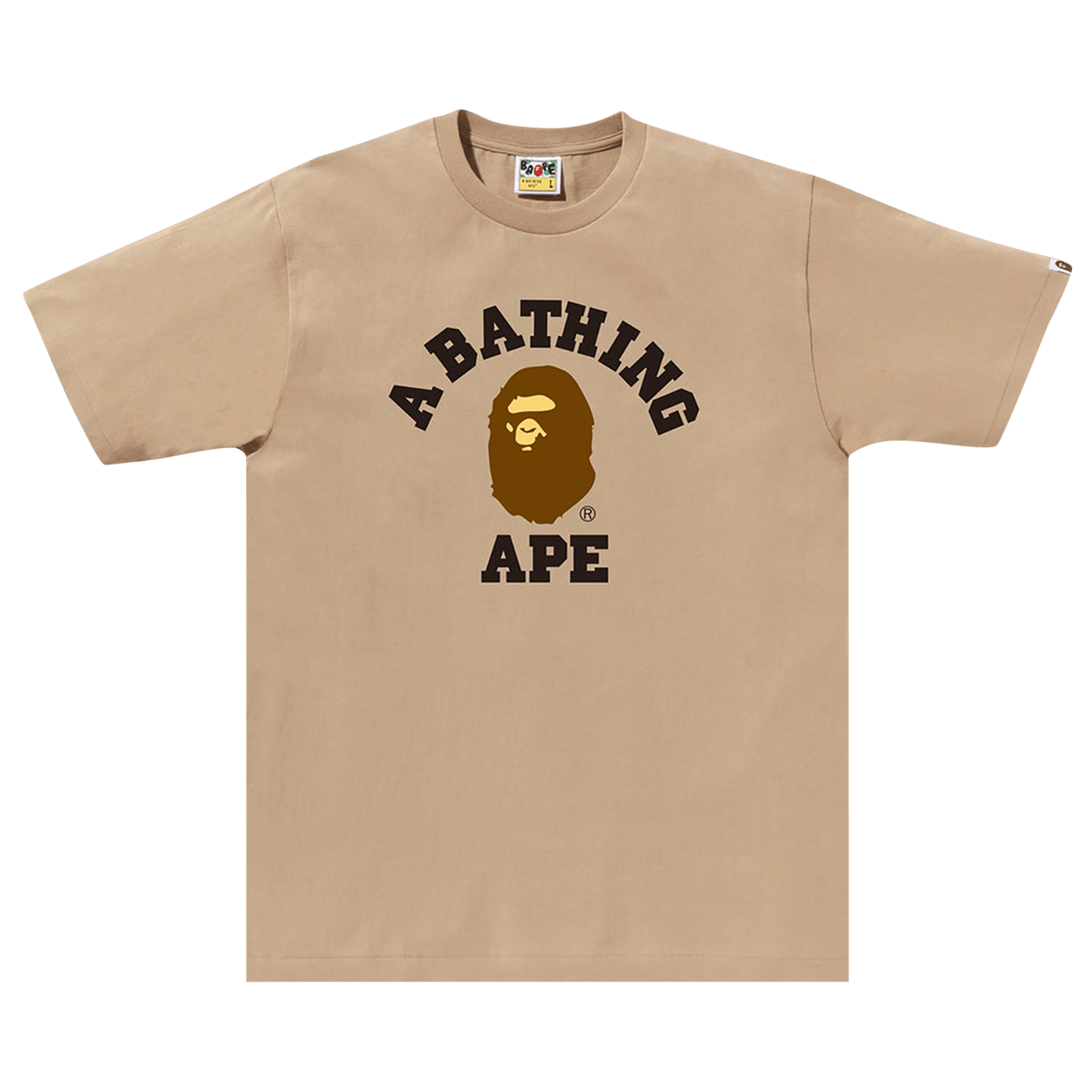 BAPE College Tee 'Beige'
