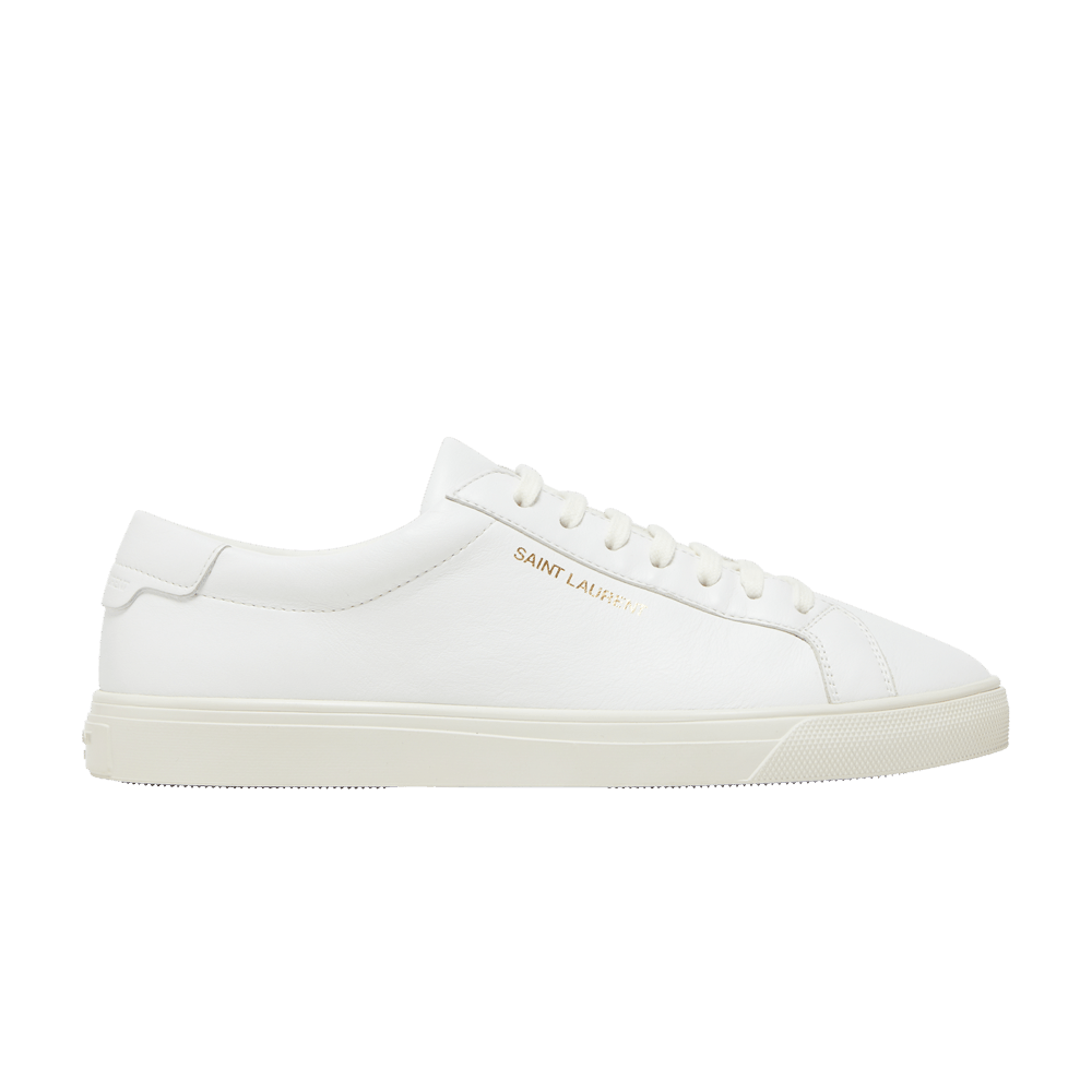 YSL ANDY ロートップSL スニーカー MOON PLUS 588250 Saint Laurent Andy Low Top Moon Plus White Sneakers 35+