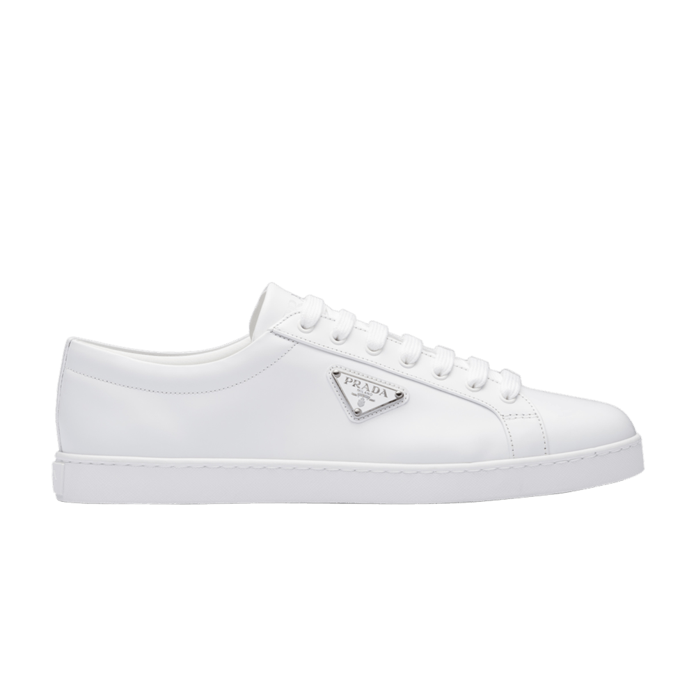 Buy Prada Brushed Leather Sneaker 'White' - 2EE376 3F0E