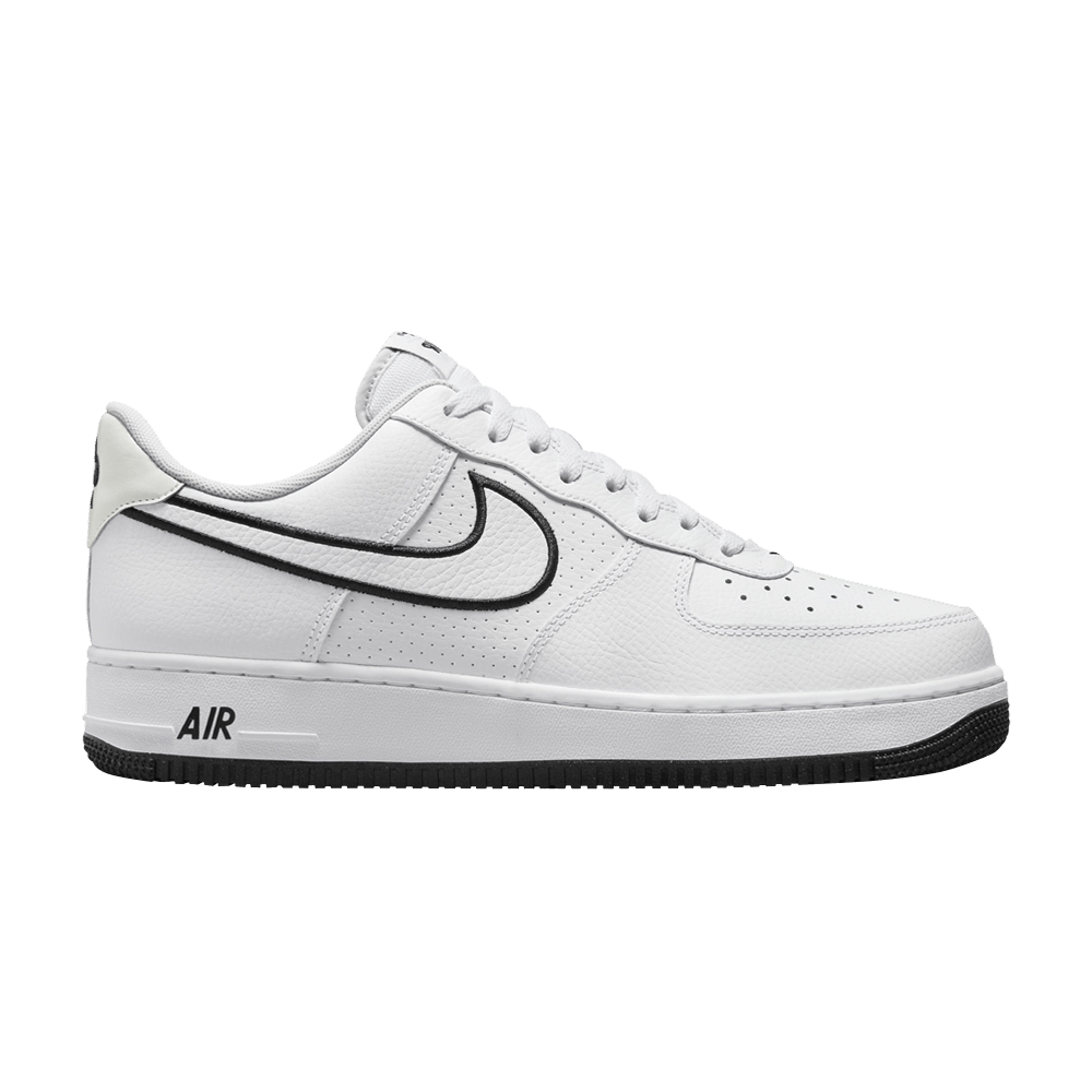 Nike Air Force 1 '07 'Embroidered Swoosh - White Black'