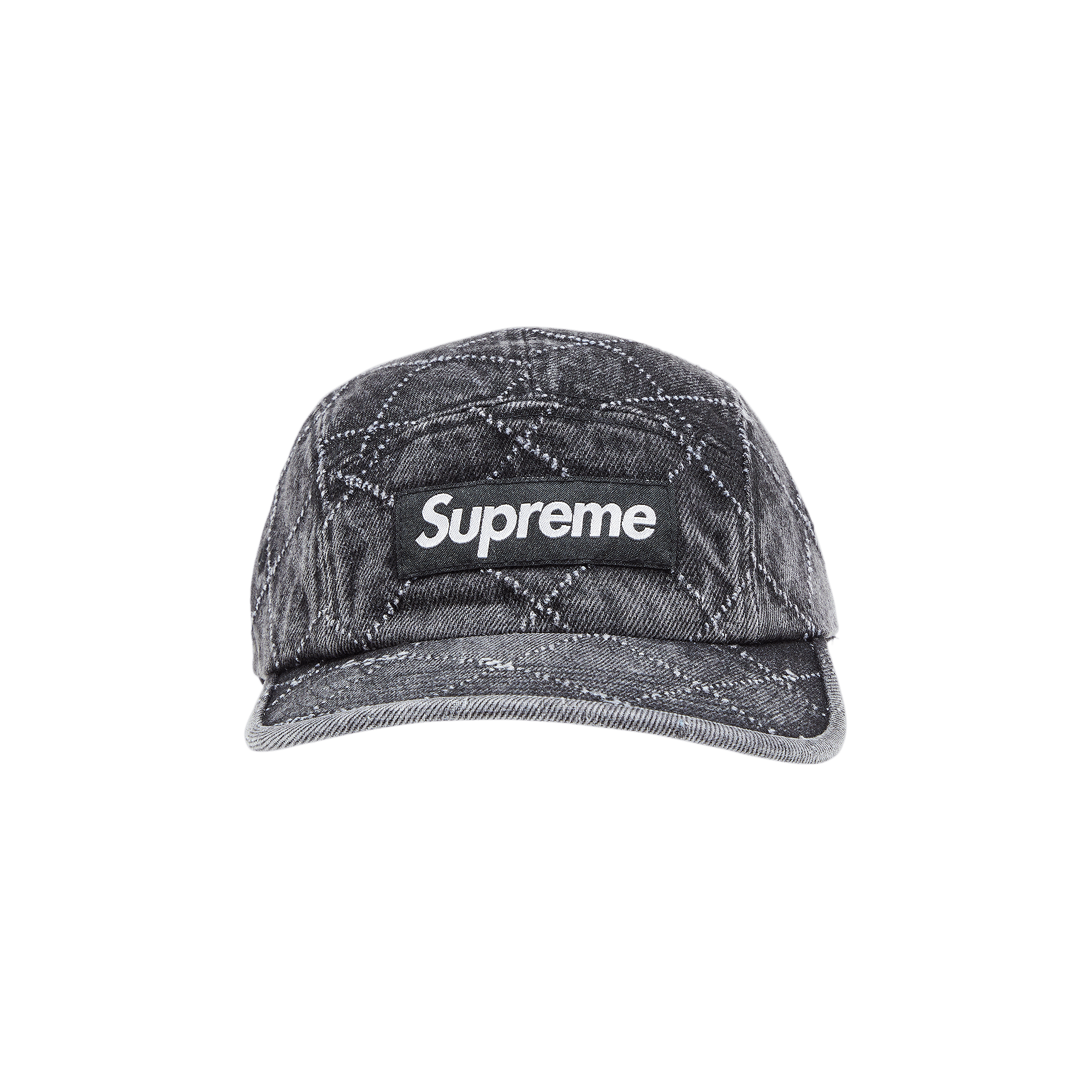 Supreme Punched Denim Camp Cap 'Black'