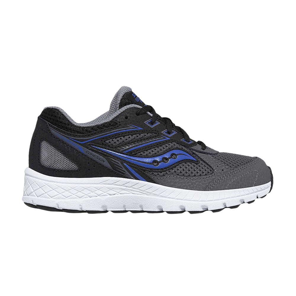 Saucony Cohesion 14 Lace Big Kid 'Black Grey Blue'