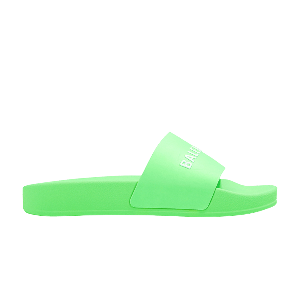 Balenciaga Pool Slides Kids 'Neon Green'