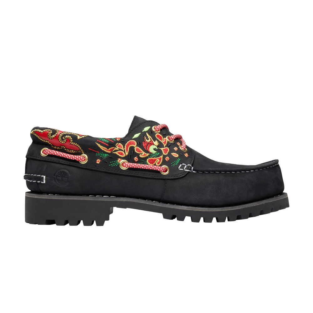 CLOT x Timberland 3-Eye Lug Handsewn Boat 'Black'