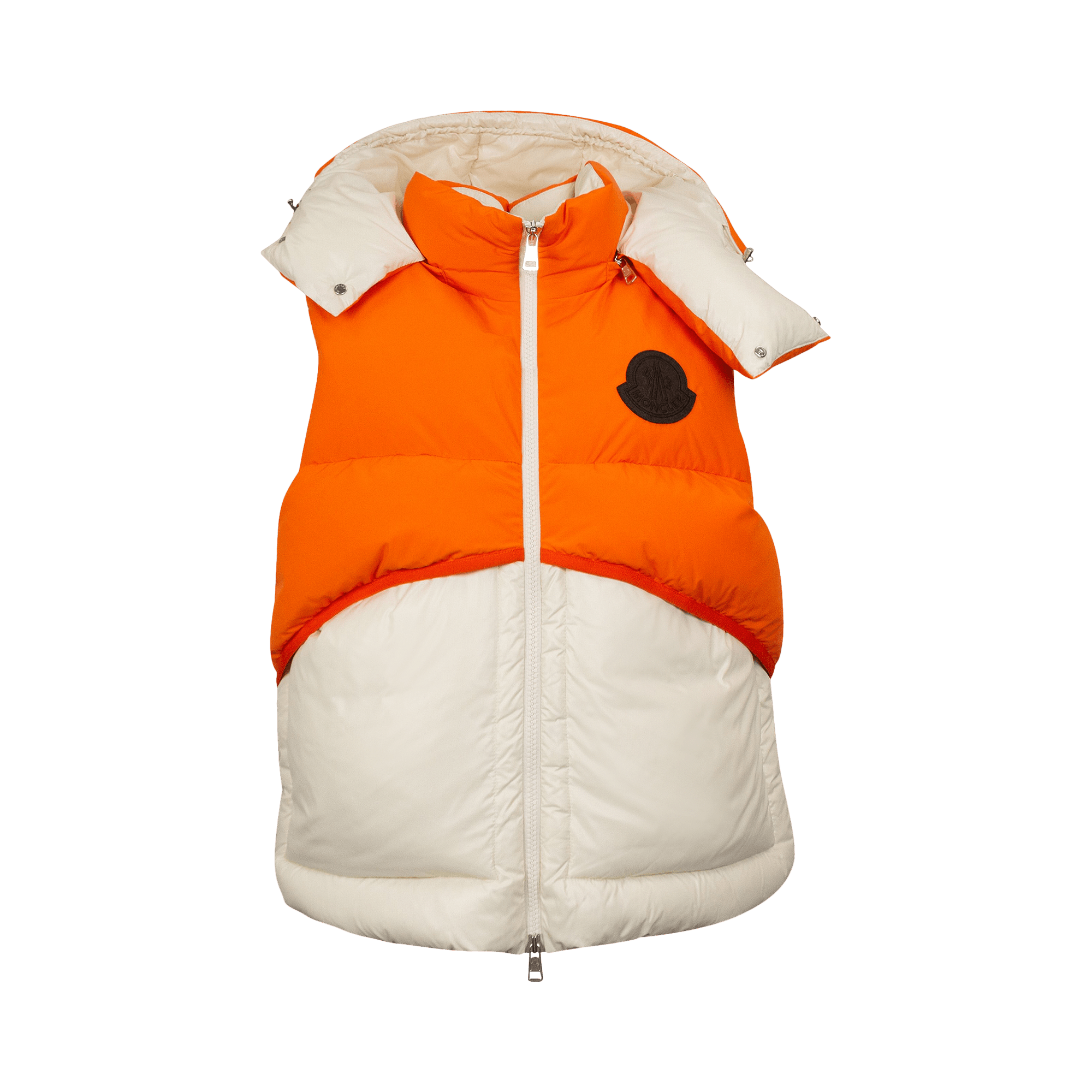 Moncler x HYKE Rhonestock Short Parka 'White/Orange'