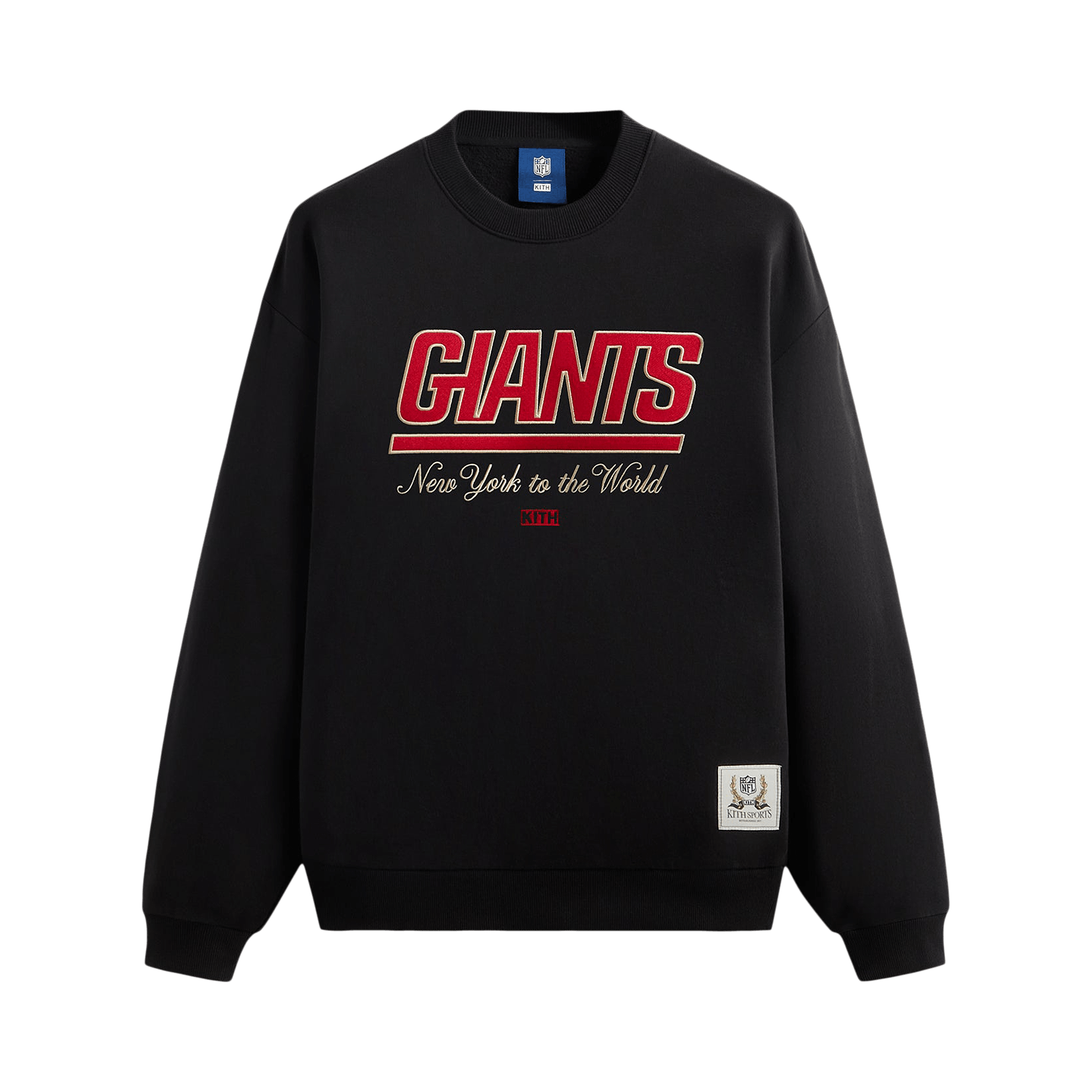Kith For The NFL: Giants Nelson Vintage Crewneck 'Black'