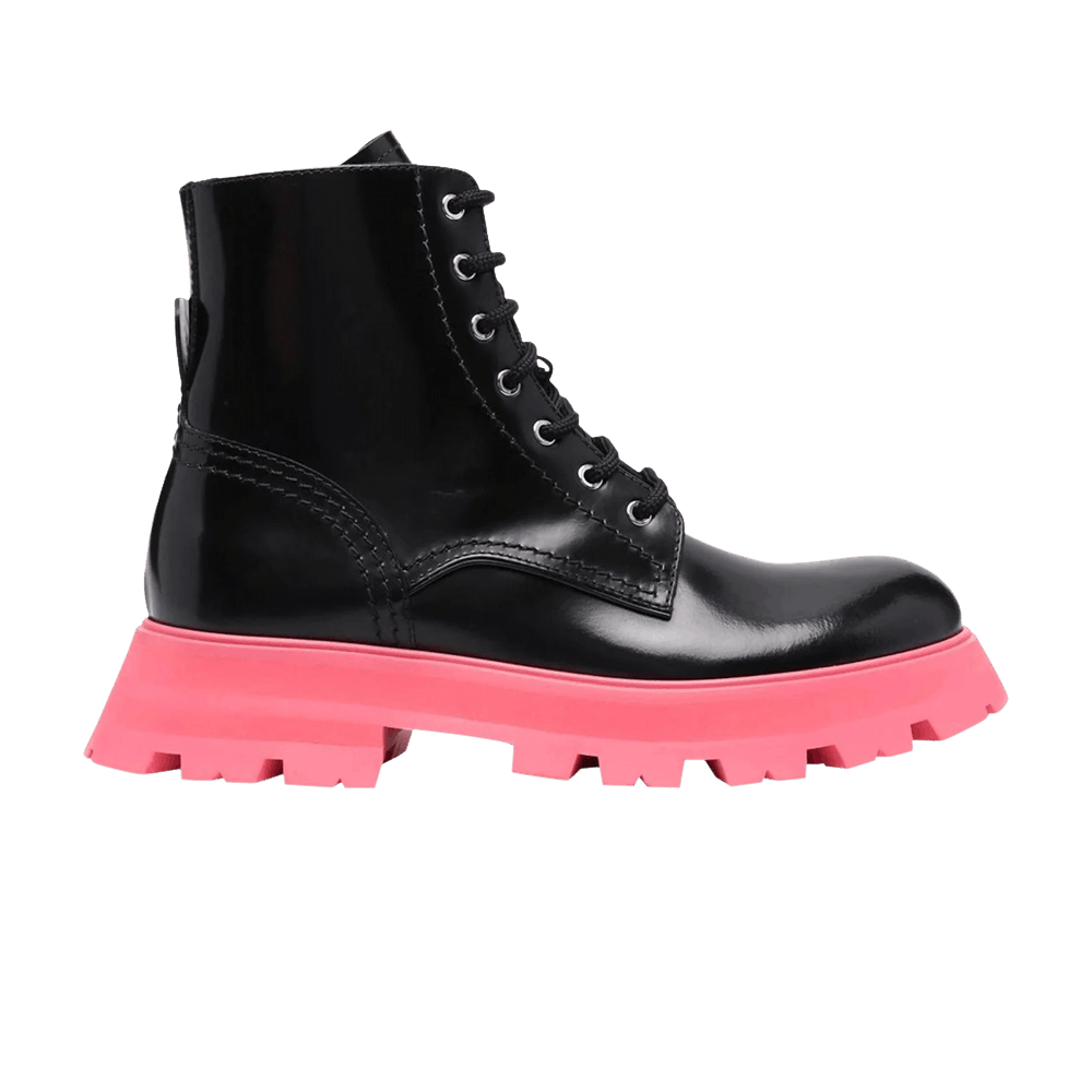 Alexander McQueen Wmns Tread Slick Boot 'Black Pink'
