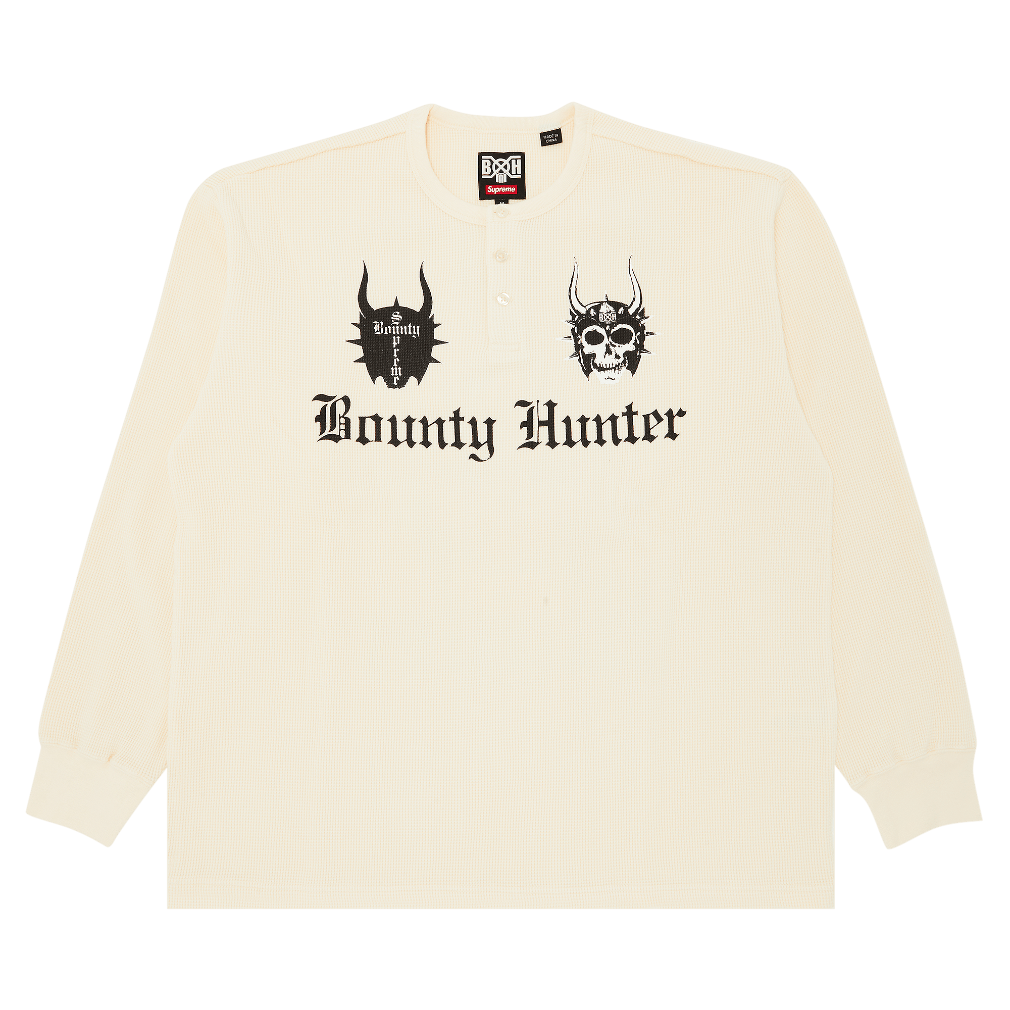 Supreme x Bounty Hunter Thermal Henley Long-Sleeve Top 'Natural'