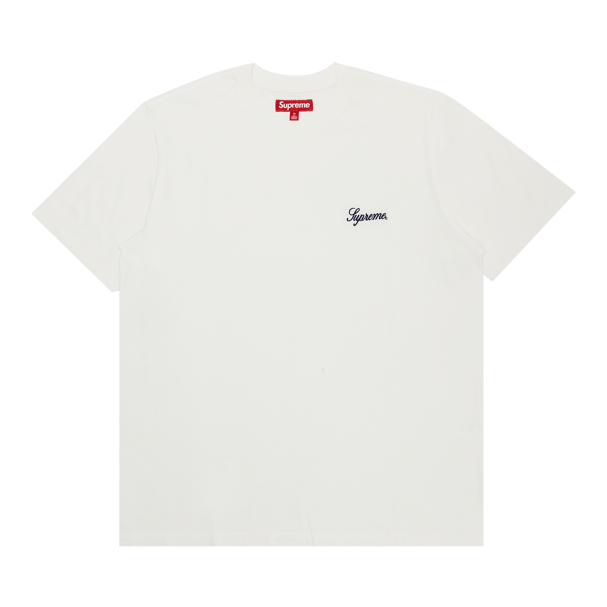 Supreme Washed Script Short-Sleeve Top 'White'
