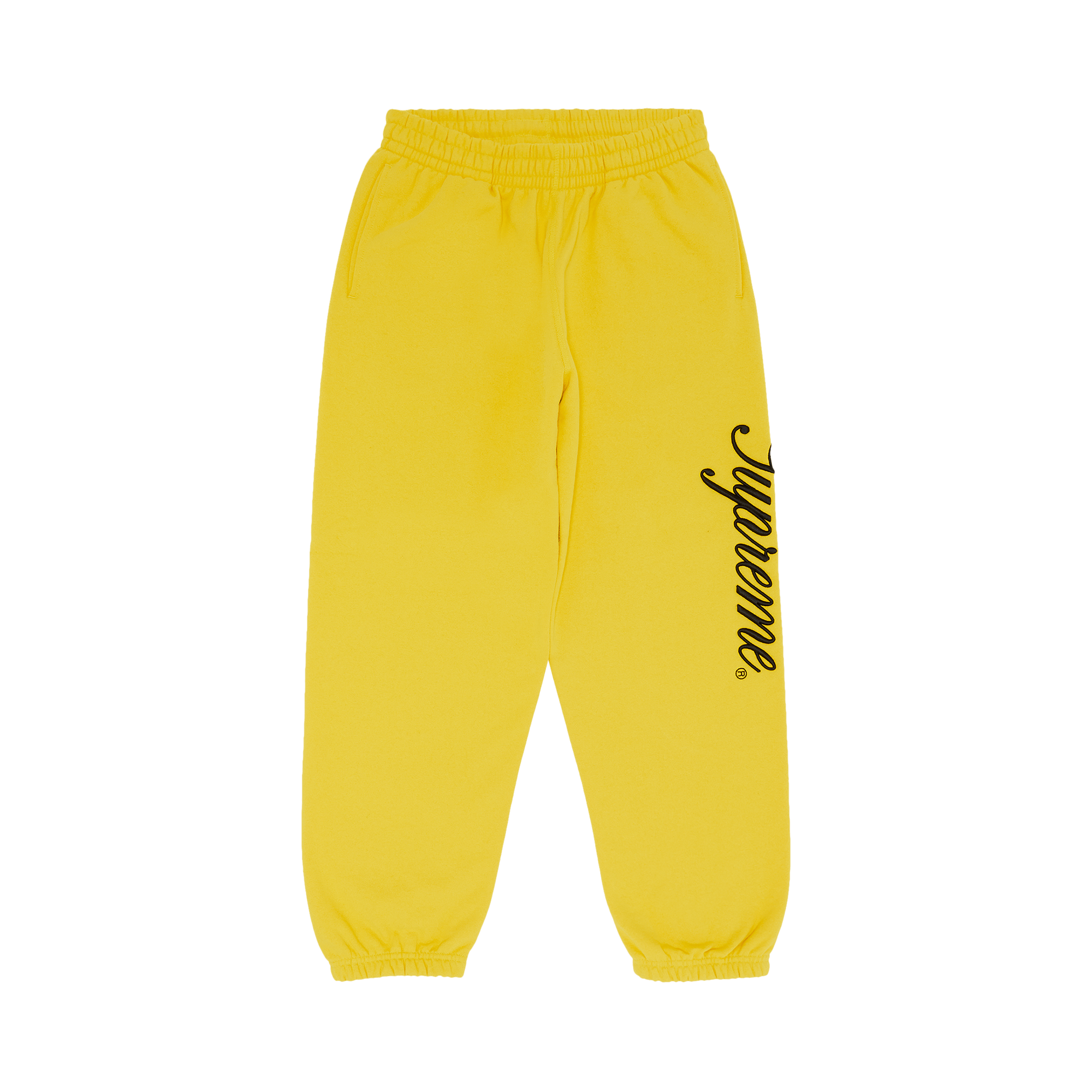 Supreme Raised Script Sweatpant 'Yellow'