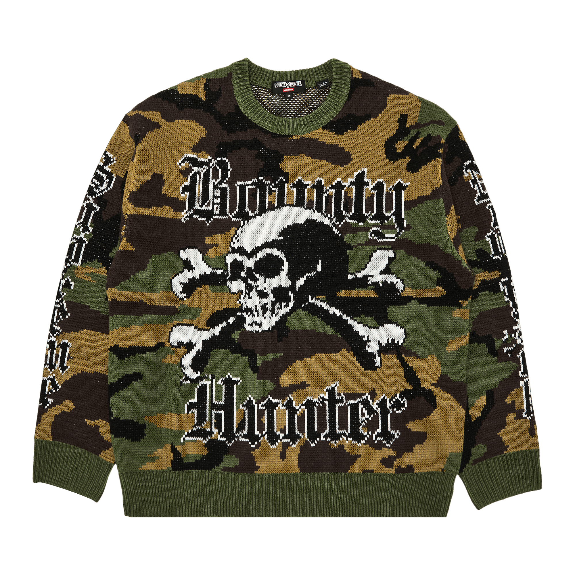 Supreme x Bounty Hunter Sweater 'Woodland Camo'