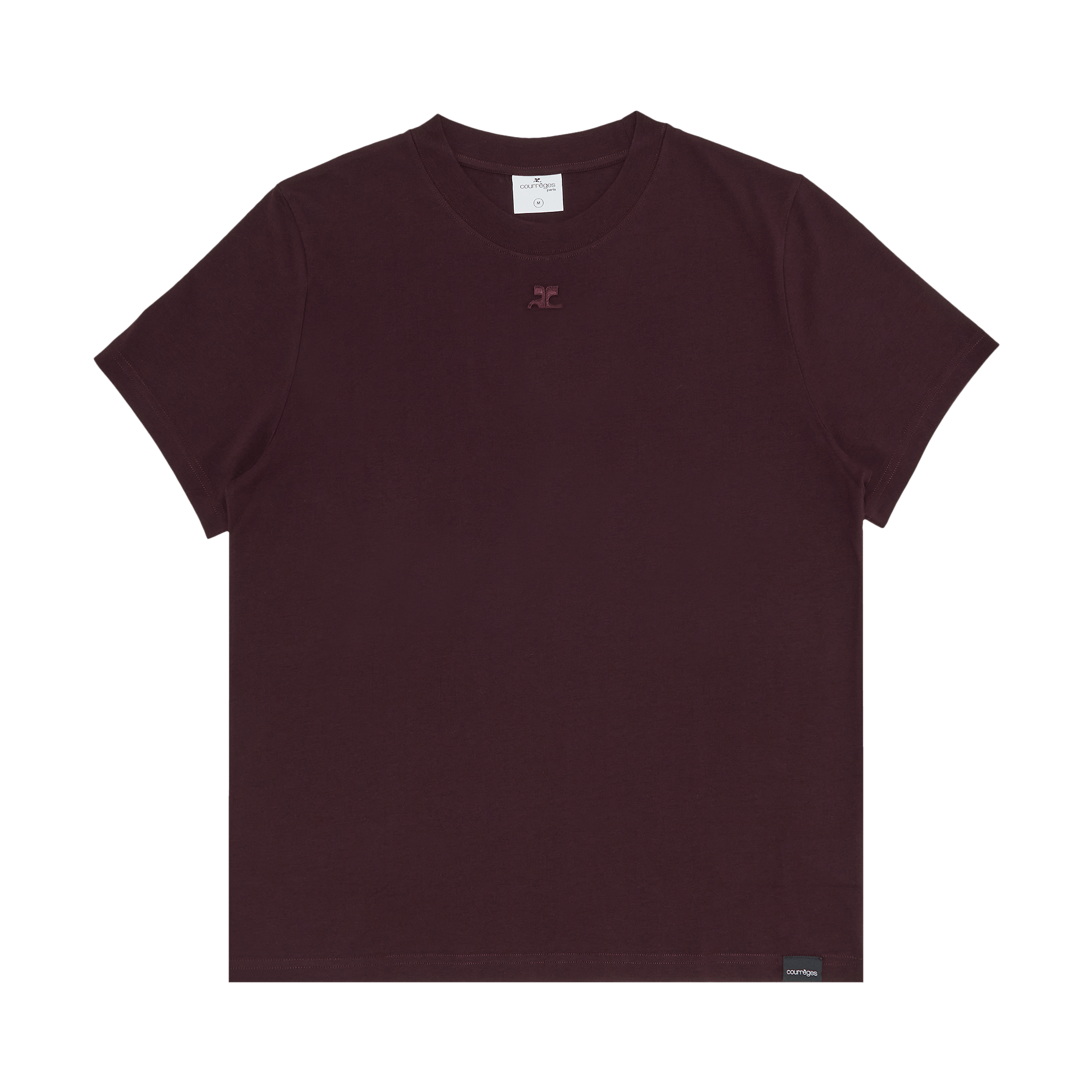 Courrèges AC Straight T-Shirt 'Burgundy'