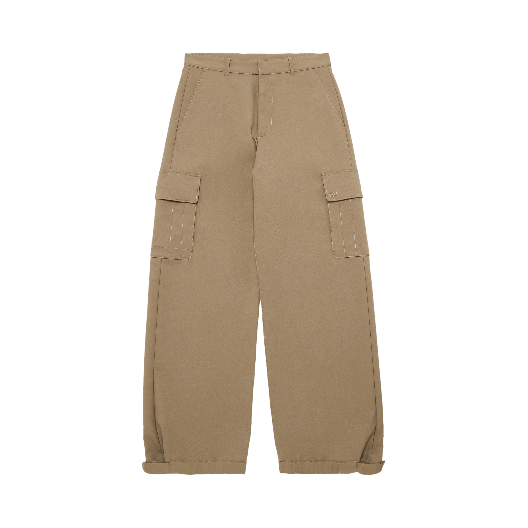 Off-White Emblem Drill Cargo Pant 'Beige/Beige'