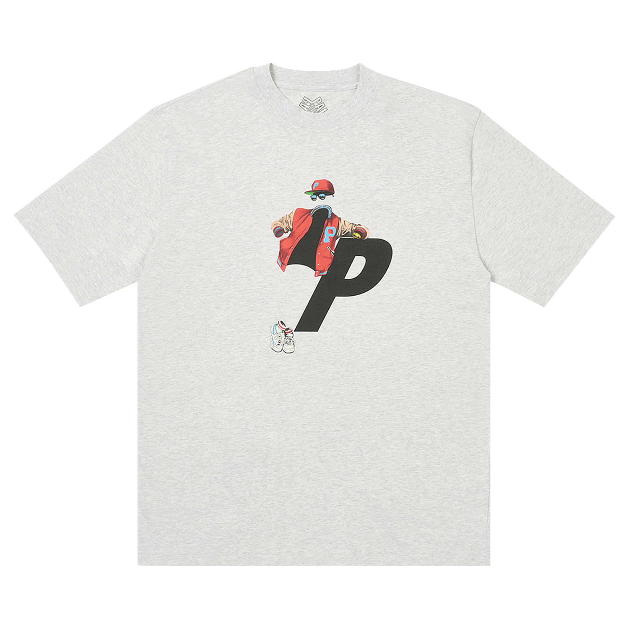 Palace Transparency T-Shirt 'Grey Marl'