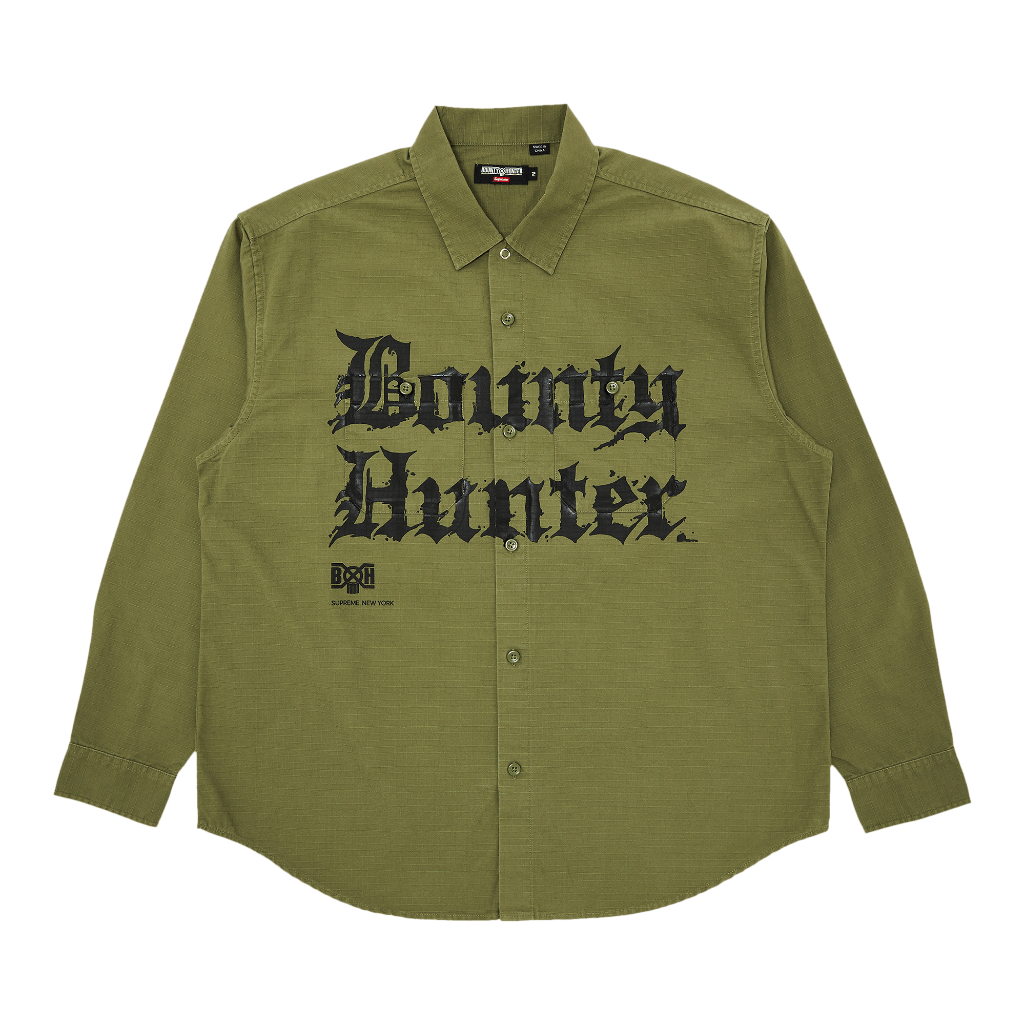 Supreme x Bounty Hunter Ripstop Shirt 'Olive'