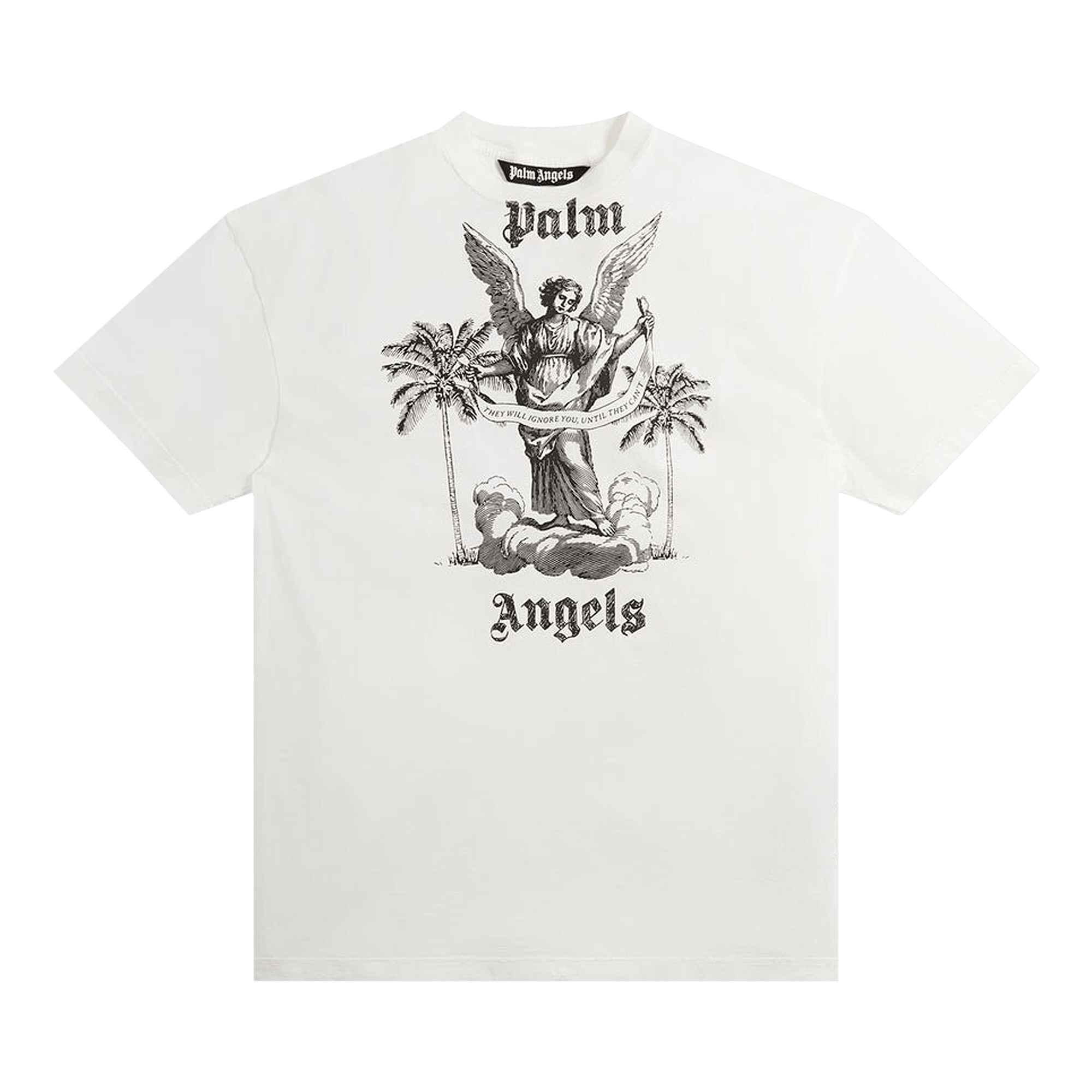 Palm Angels University Tee 'White/Black'