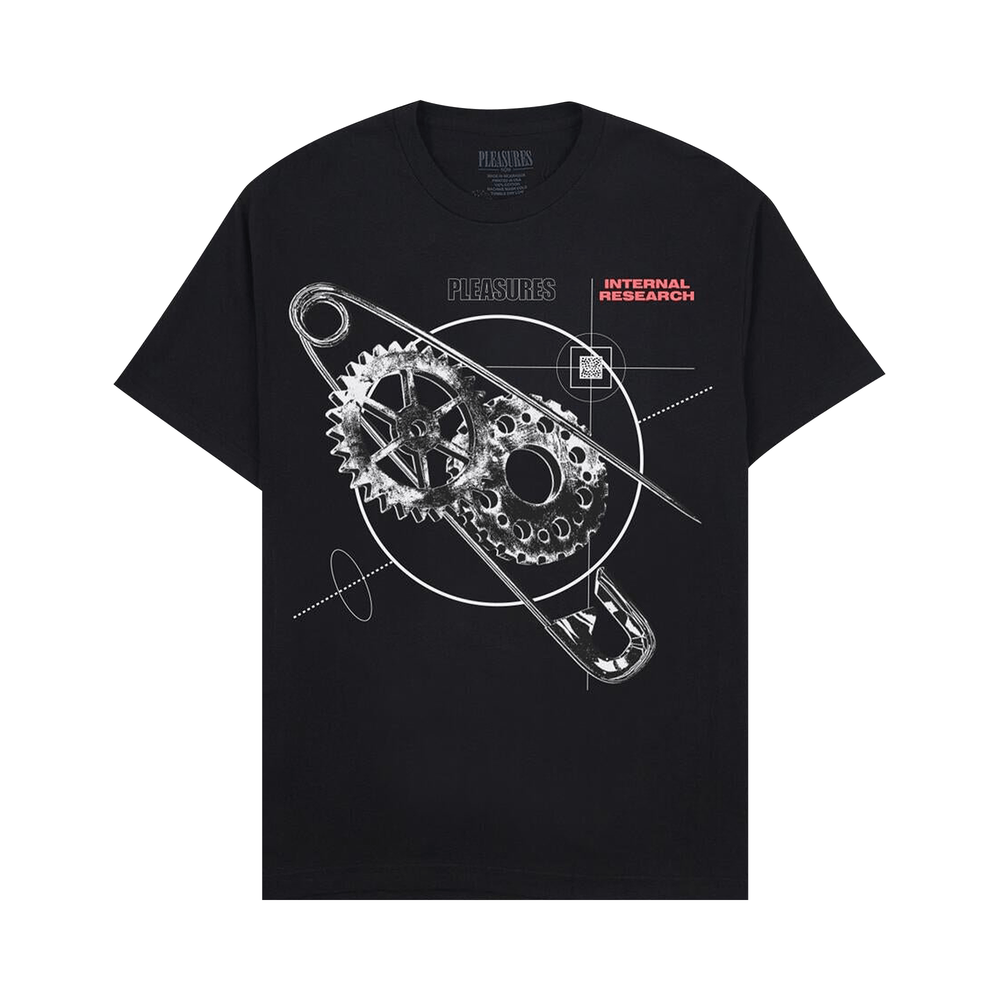 Pleasures Research T-Shirt 'Black'