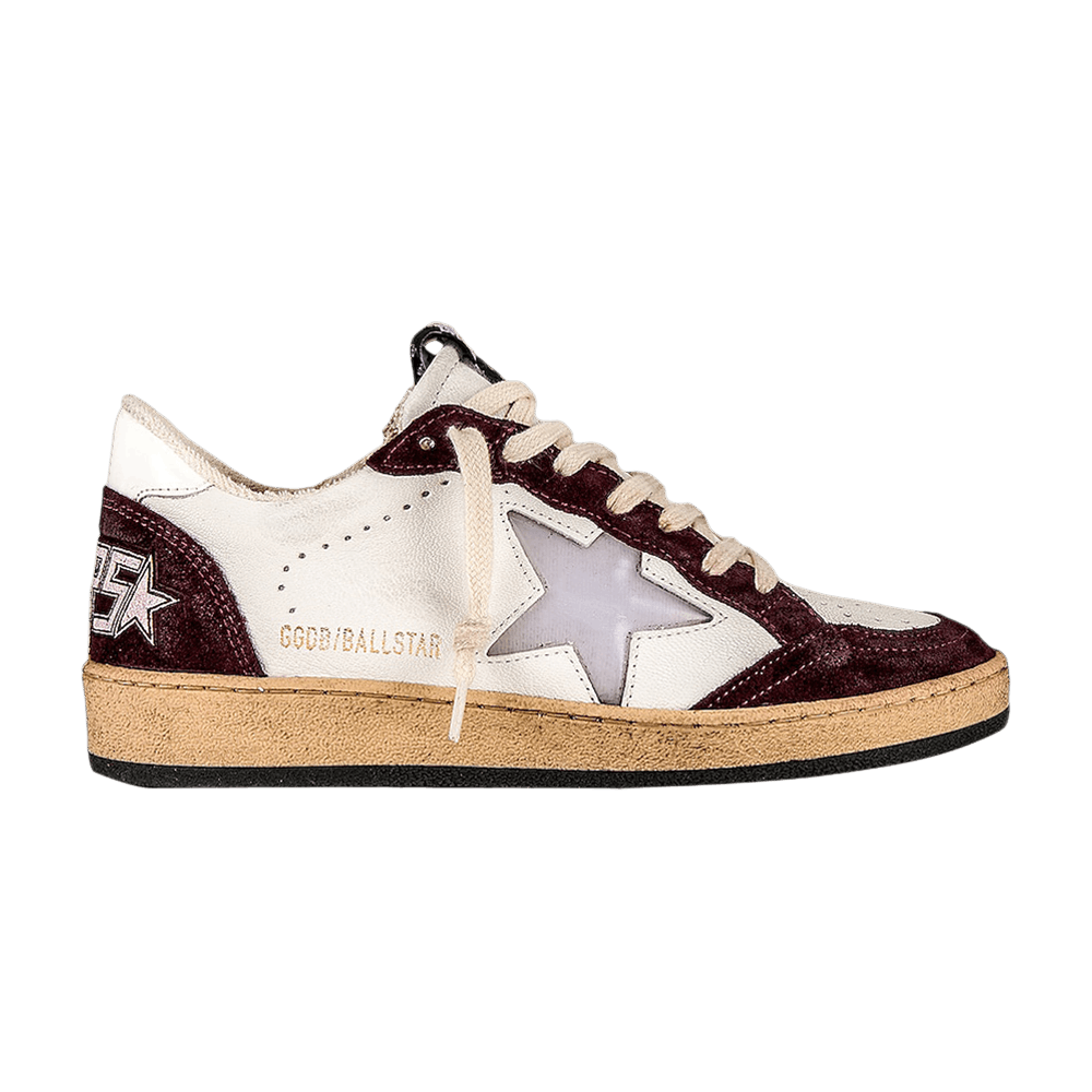 Golden Goose Wmns Ball Star 'Red Wine White'