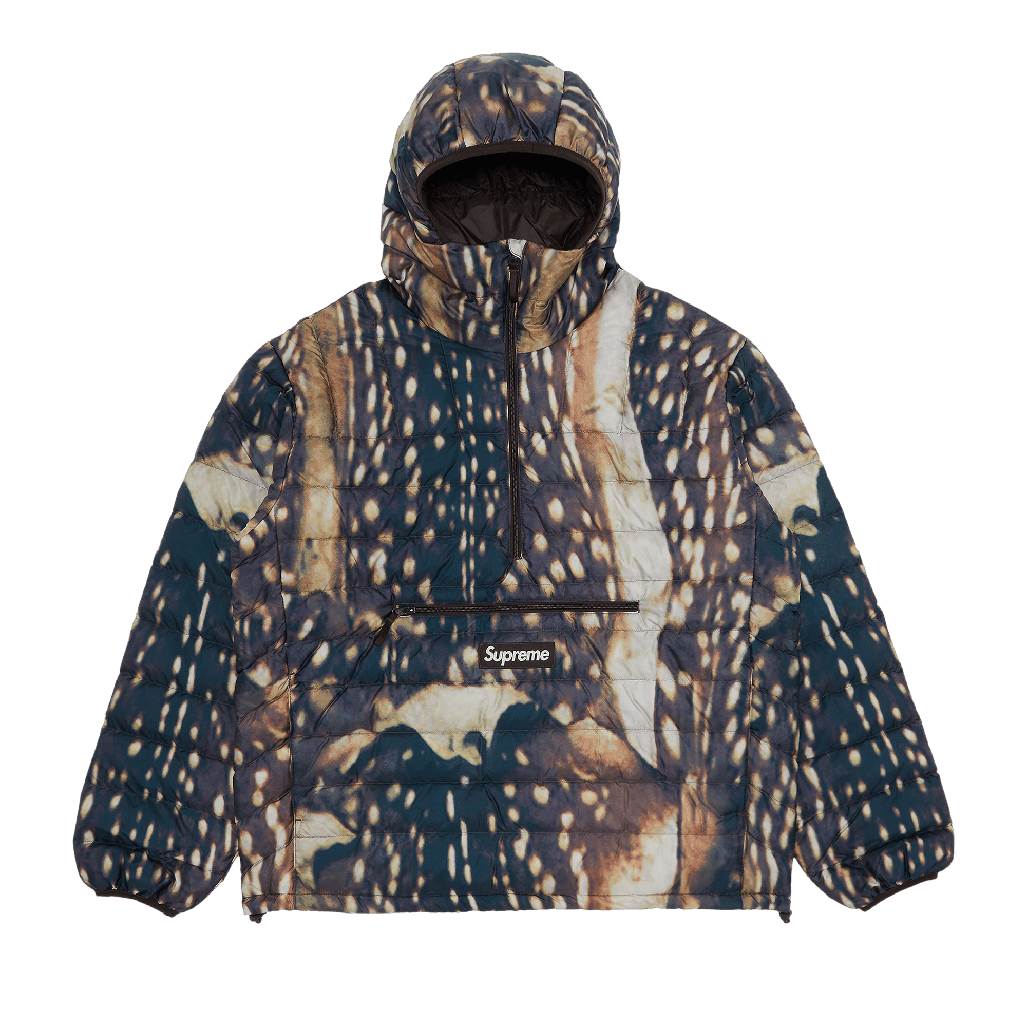 Supreme Micro Down Half Zip Hooded Pullover 'Deer'